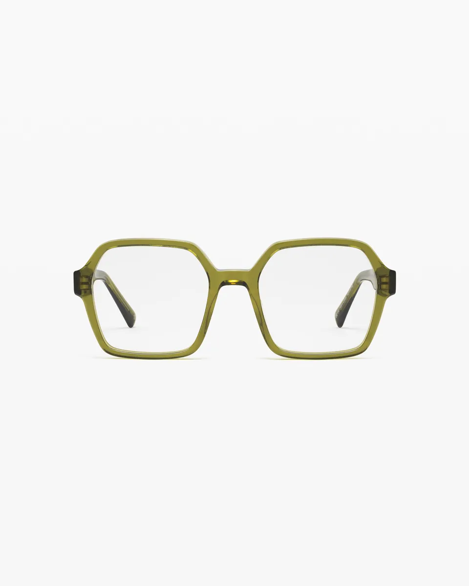 jimmy-fairly-la-blum-lunettes-de-vue-carr-es-vertes-femme-visage-large image 1