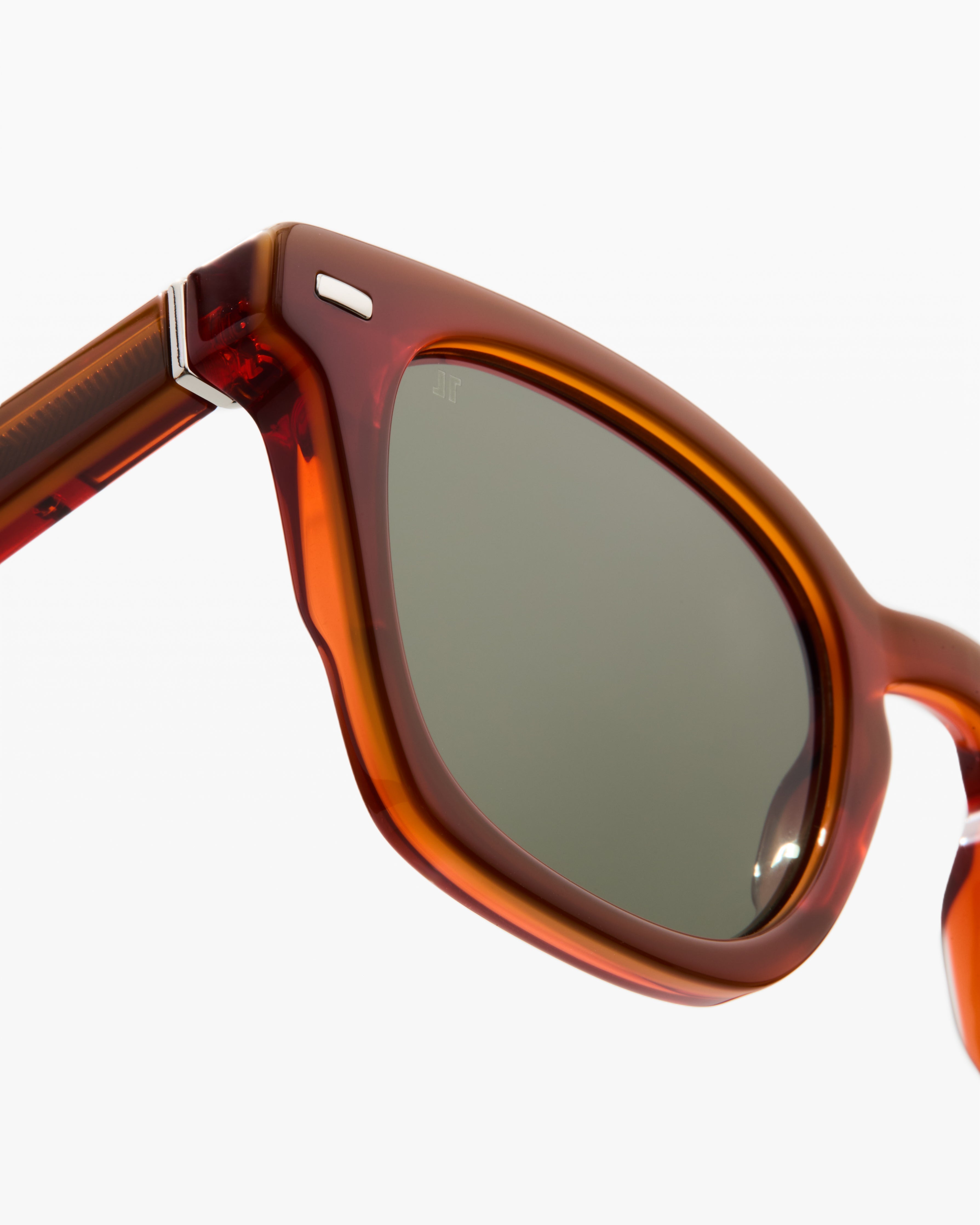 jimmy-fairly-la-bari-lunettes-de-soleil-carr-es-en-ac-tate-orange-homme image 2
