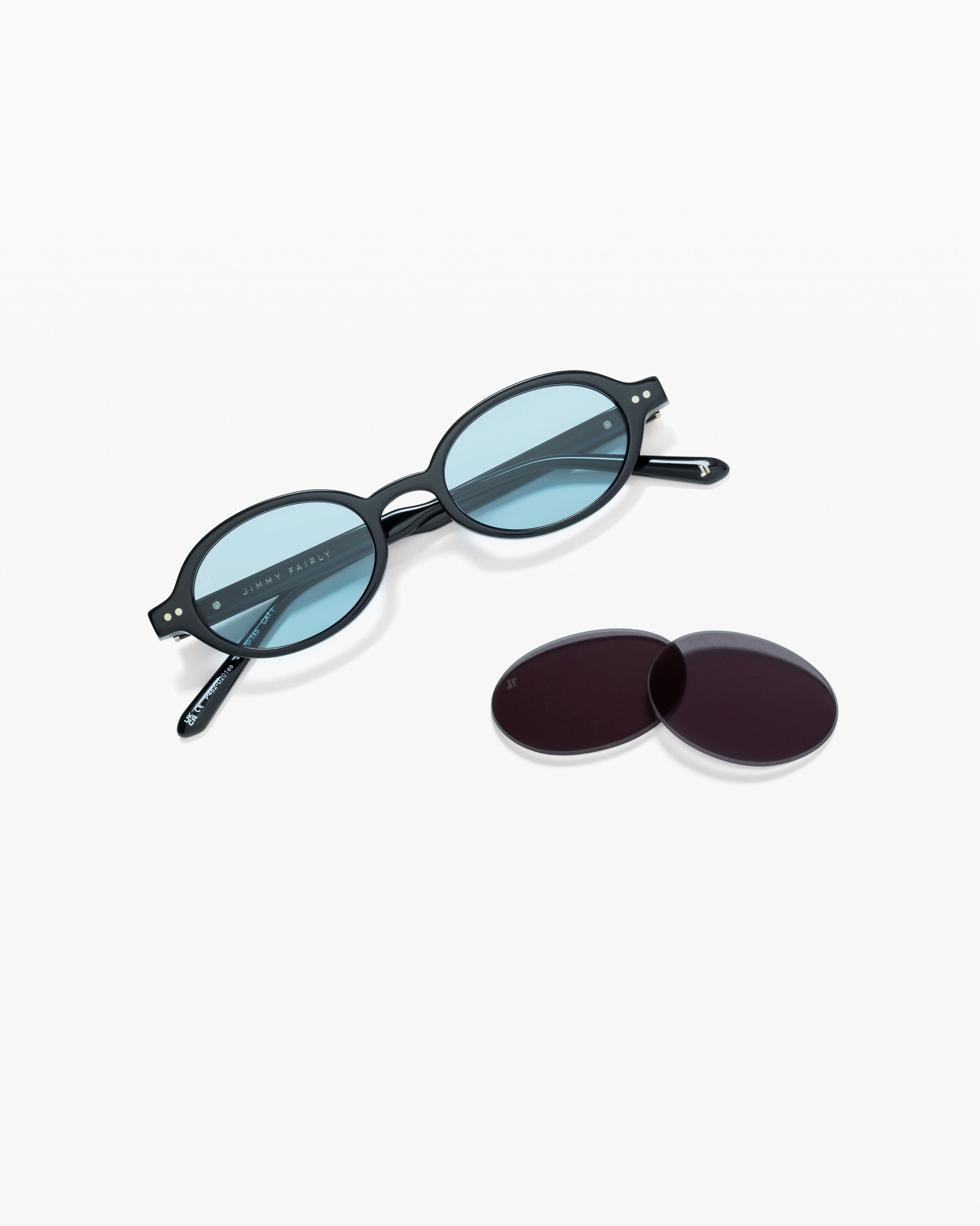 jimmy-fairly-la-elvie-jf-colors-lunettes-de-soleil-ovales-en-ac-tate-noires-femm image 2