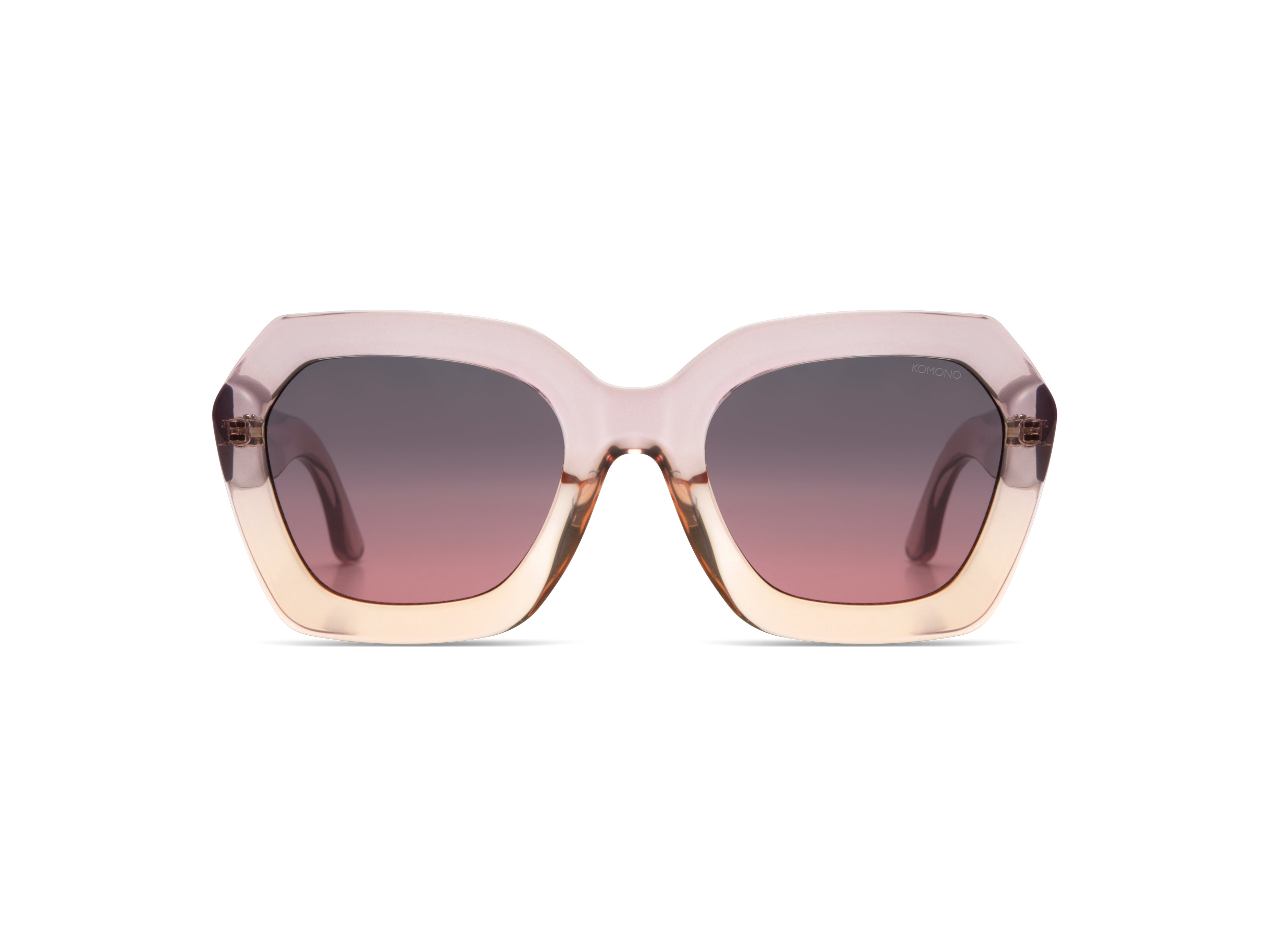 lunettes-de-soleil-komono-gwen-blush-hexagonales-roses-large image 1