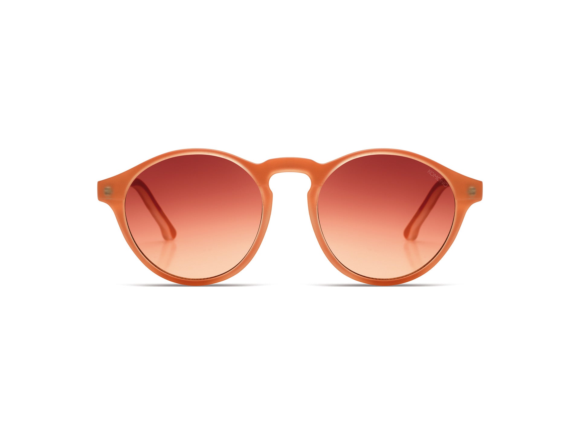 komono-devon-velvet-coral-lunettes-de-soleil-rondes image 1