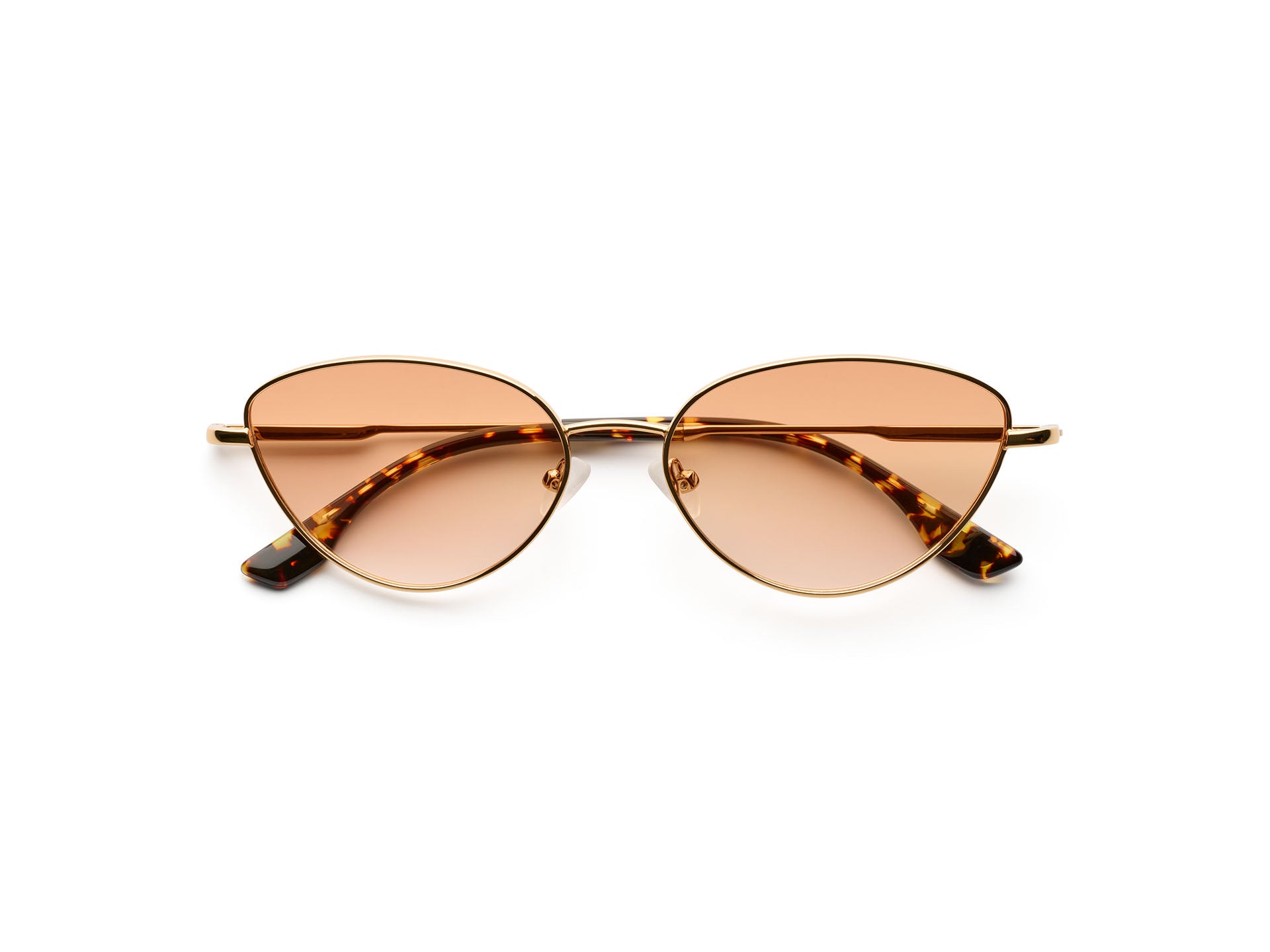 komono-nina-gold-glossy-lunettes-de-soleil-il-de-chat image 1