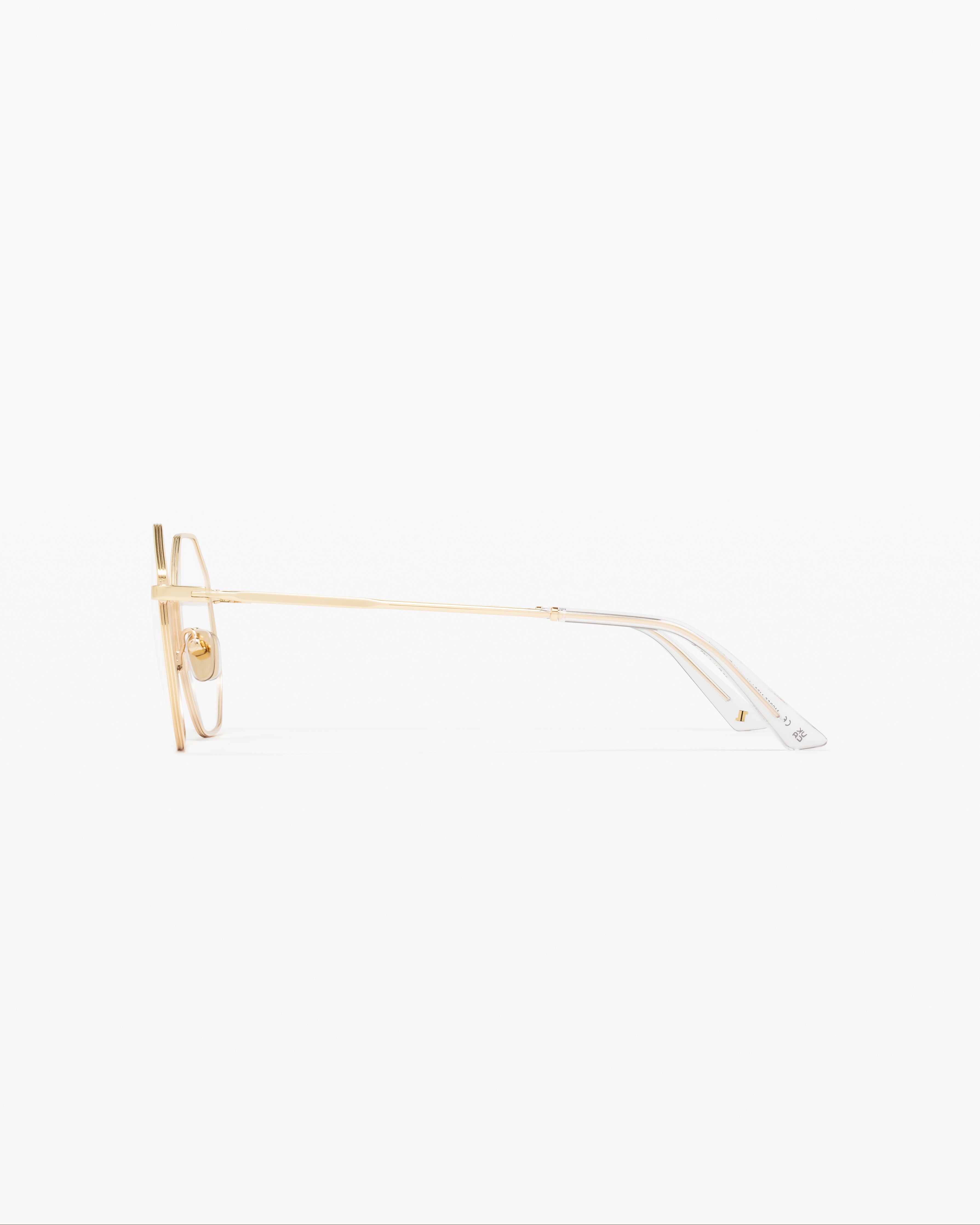 jimmy-fairly-la-jona-lunettes-de-vue-hexagonales-en-acier-inoxydable-dor image 2