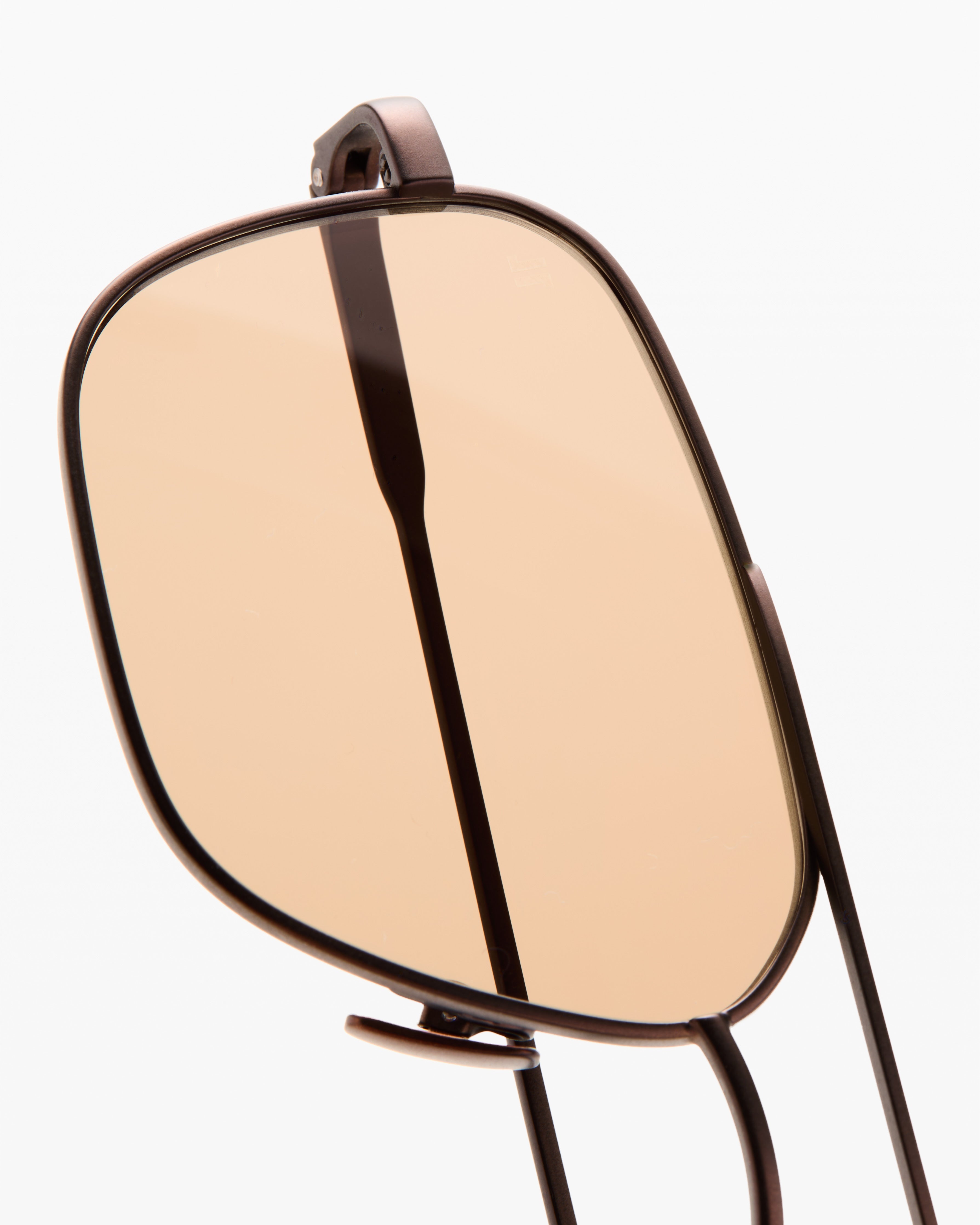 jimmy-fairly-la-ollie-lunettes-de-soleil-aviateur-en-acier-inoxydable-marron-ver image 5