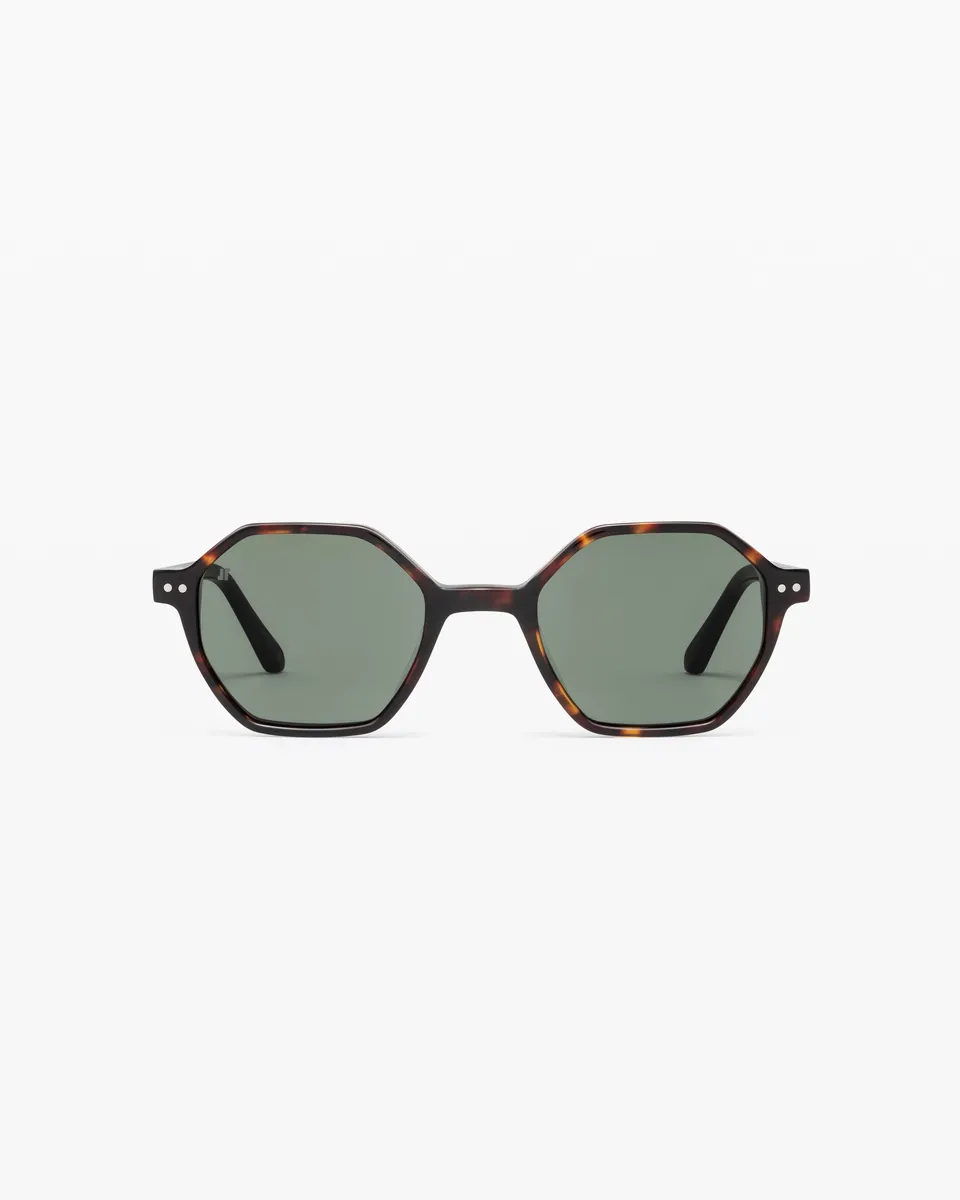 jimmy-fairly-la-mini-aziel-s-lunettes-de-soleil-enfant-hexagonales-dark-tortoise image 1