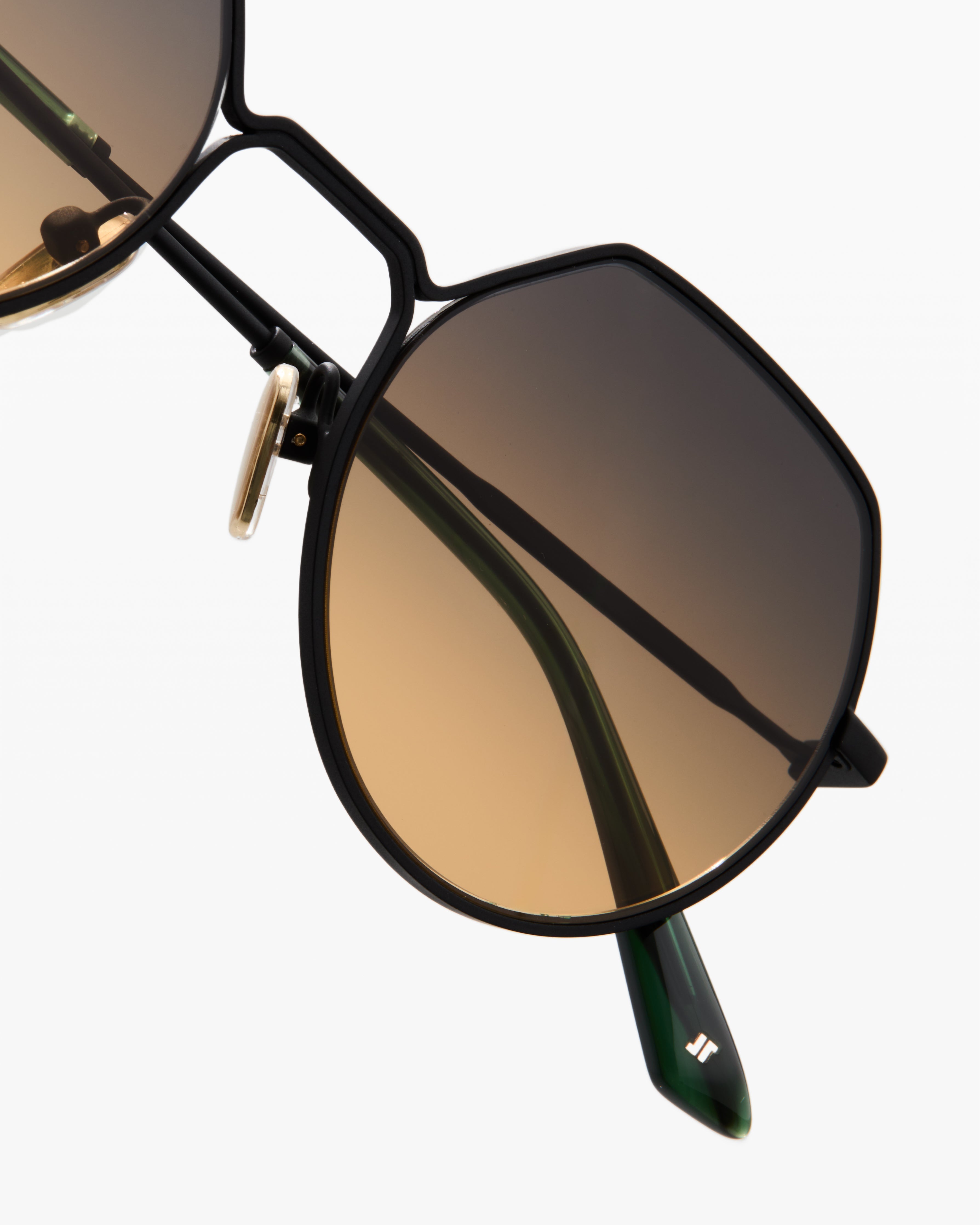 jimmy-fairly-la-vietri-lunettes-de-soleil-rondes-ac-tate-et-acier-inoxydable-noi image 5