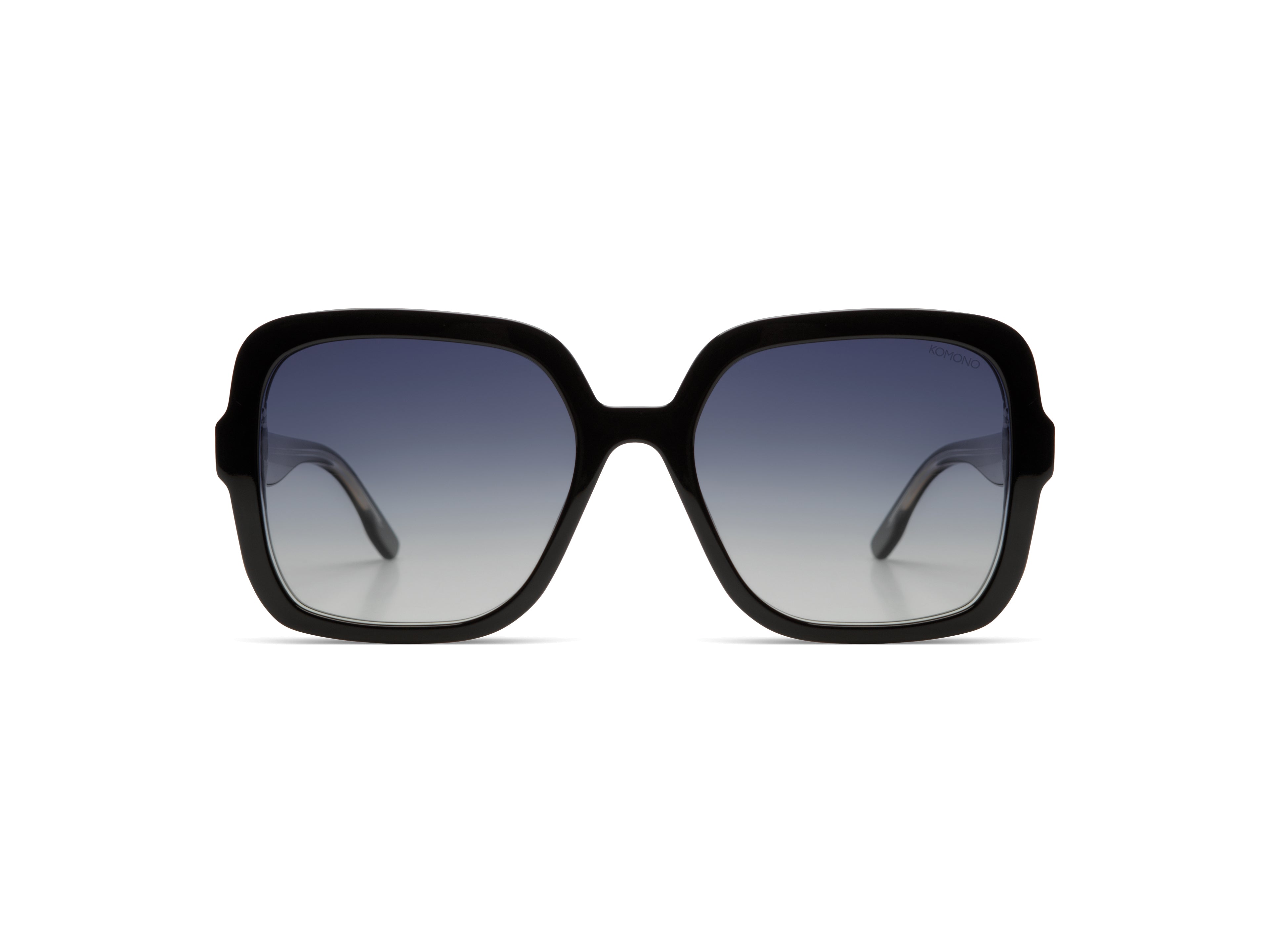 komono-miley-black-clear-white-gold-lunettes-de-soleil-carr-es-oversize-polaris- image 1