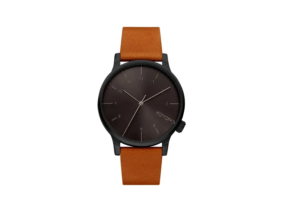 komono-winston-regal-cognac-montre-homme-bracelet-en-cuir-italien image 1