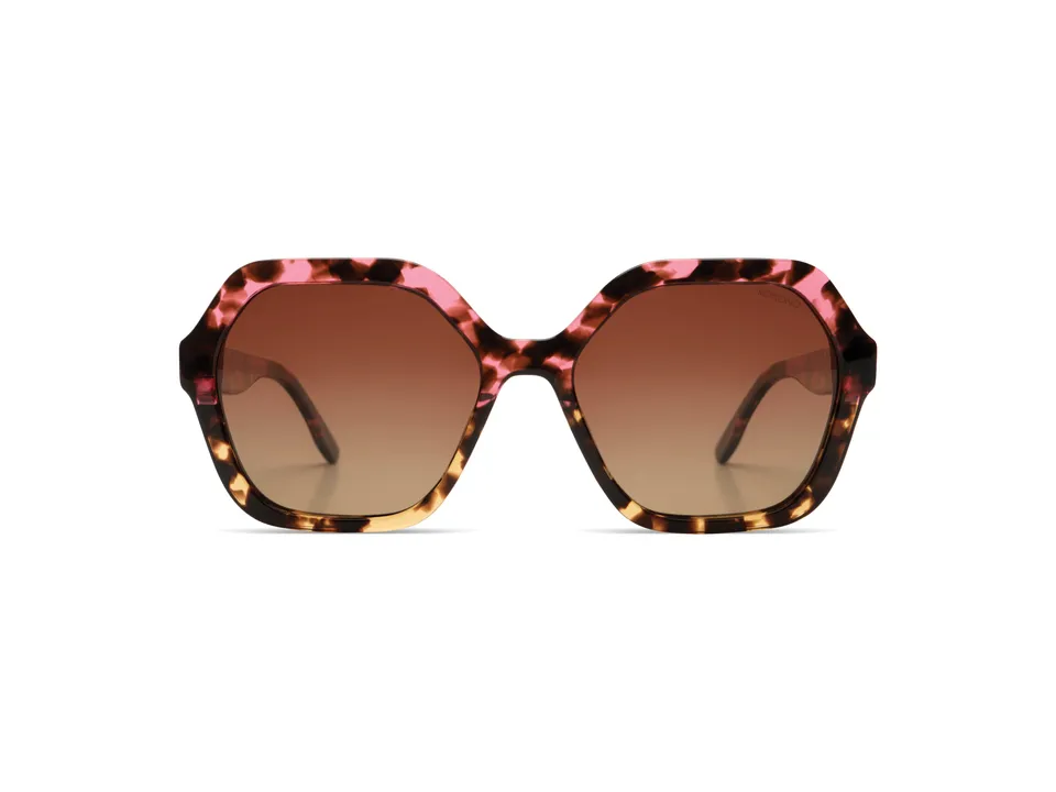 komono-iggy-havana-candy-rose-gold-lunettes-de-soleil-octogonales-polaris-es image 1
