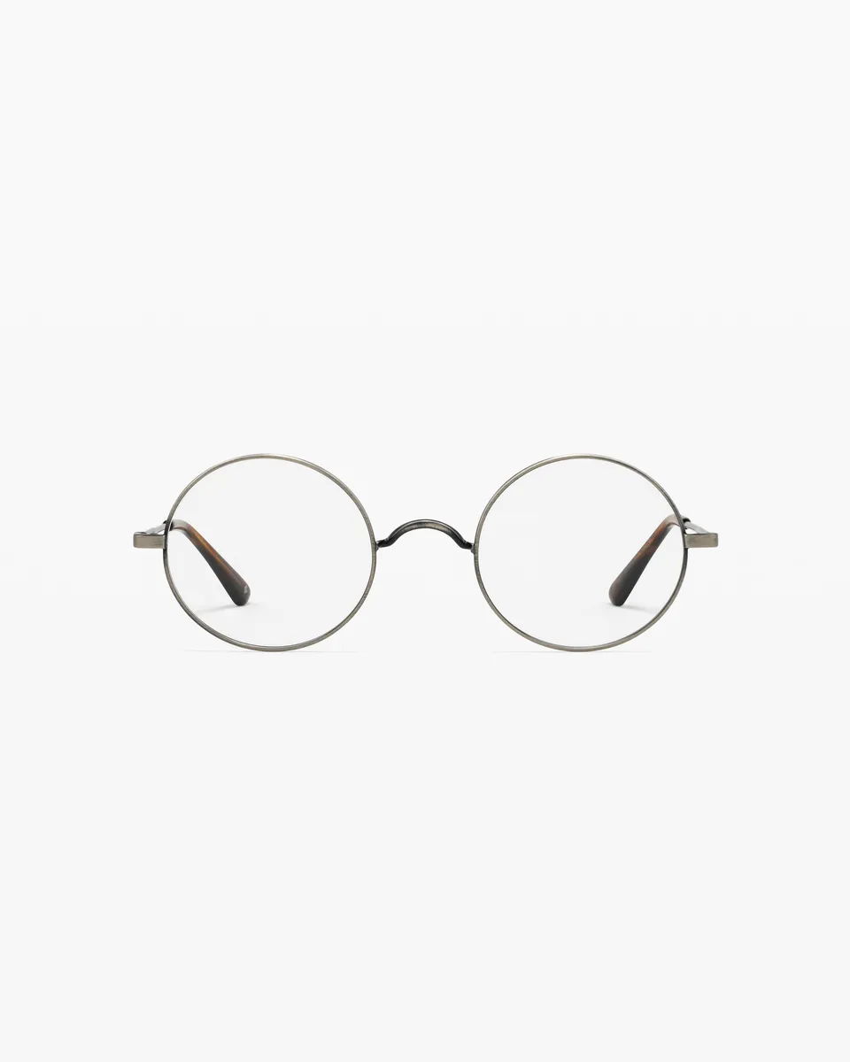 jimmy-fairly-la-dorca-lunettes-de-vue-rondes-mixtes-en-acier-inoxydable-argent-t image 1