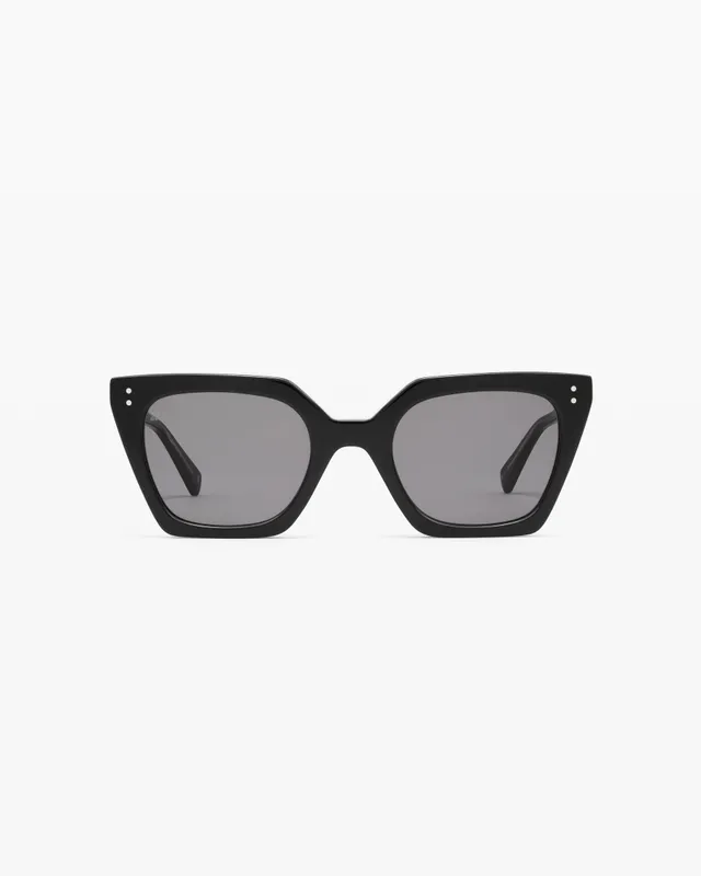 jimmy-fairly-la-barceloneta-lunettes-de-soleil-carr-es-en-ac-tate-femme-noir image 1