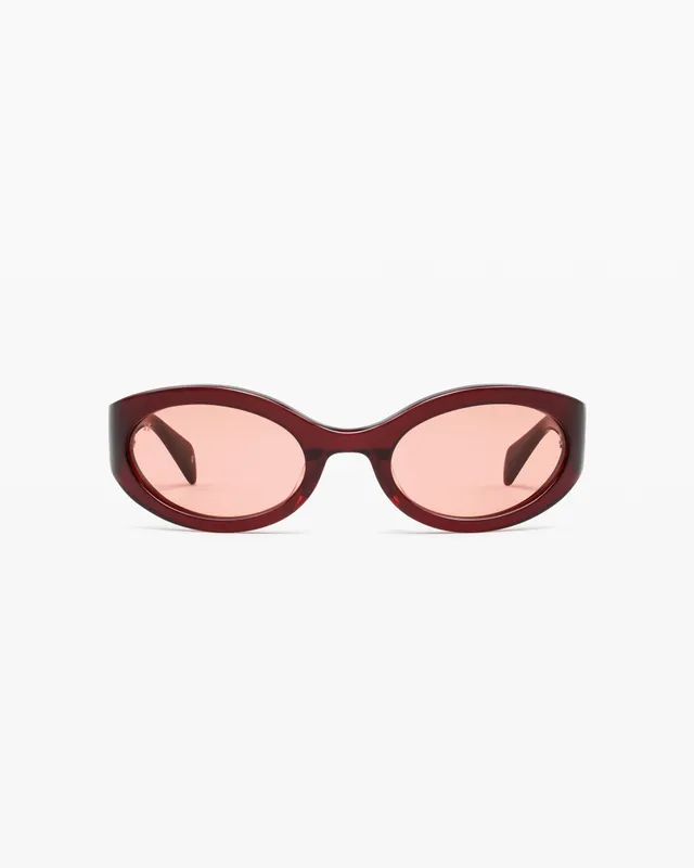 jimmy-fairly-la-clove-jf-colors-lunettes-de-soleil-ovales-rouges-en-ac-tate-verr image 1