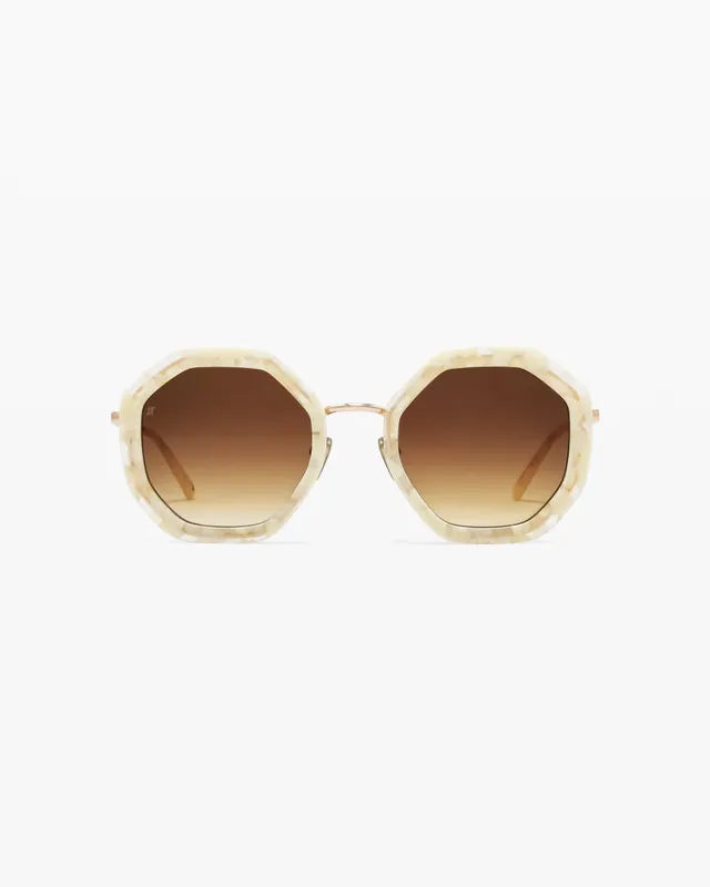 jimmy-fairly-la-angie-lunettes-de-soleil-femme-hexagonales-ac-tate-et-acier-ivoi image 1