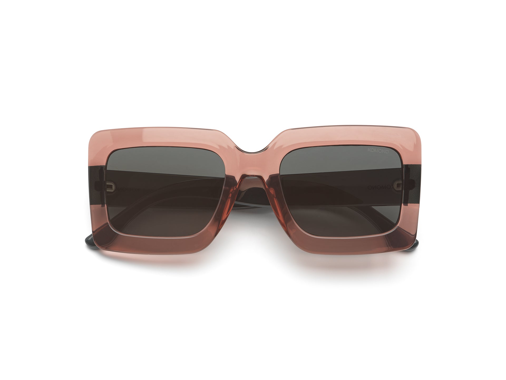 komono-lana-midnight-jam-lunettes-de-soleil-rectangle-large-bio-nylon-rose image 1
