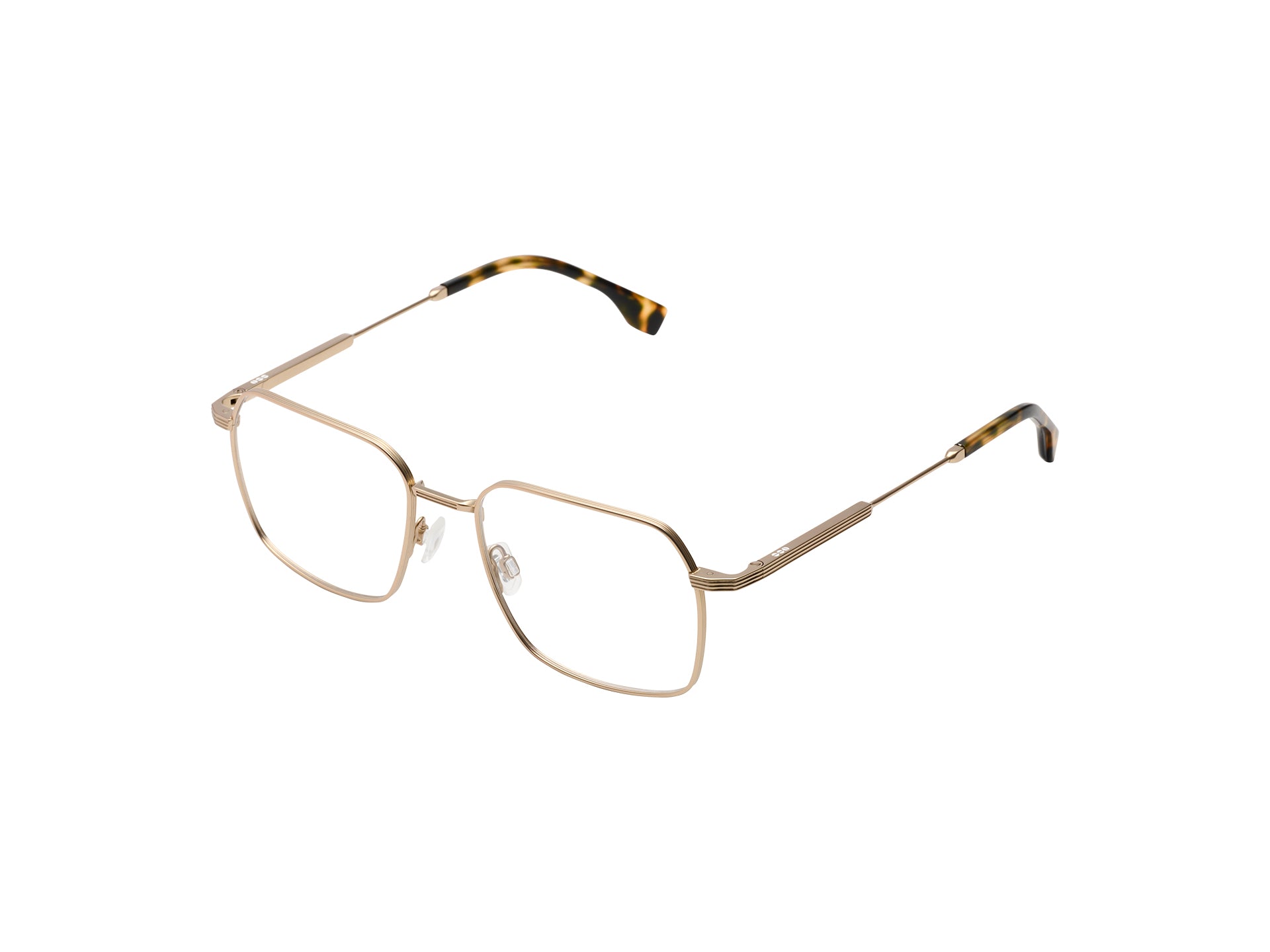 komono-rami-white-gold-matte-lunettes-de-vue-rectangulaires-en-titane-japonais image 2