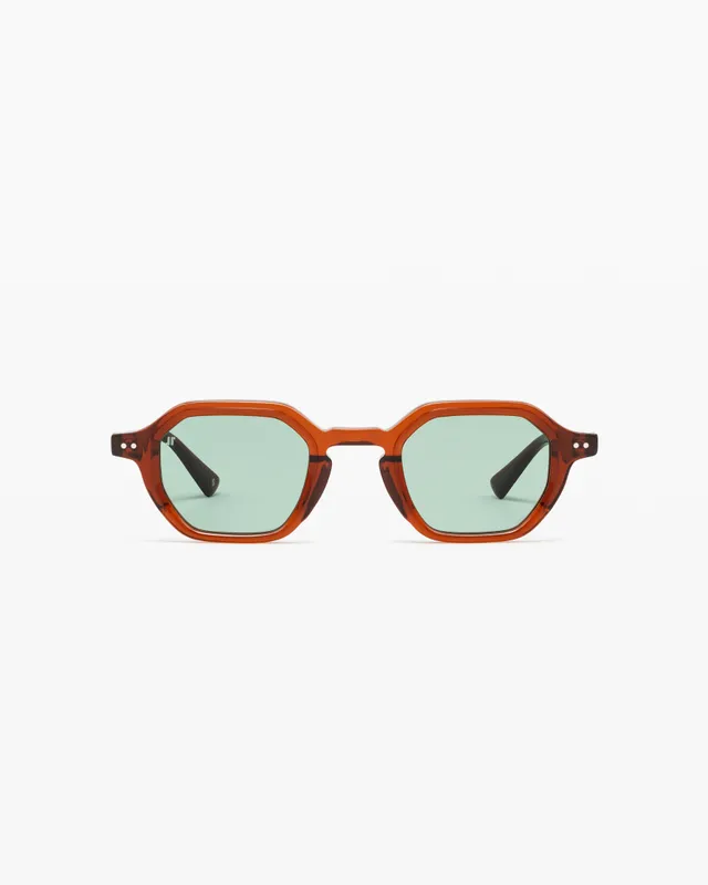 jimmy-fairly-la-pepper-lunettes-de-soleil-homme-hexagonales-marron-verres-color- image 1
