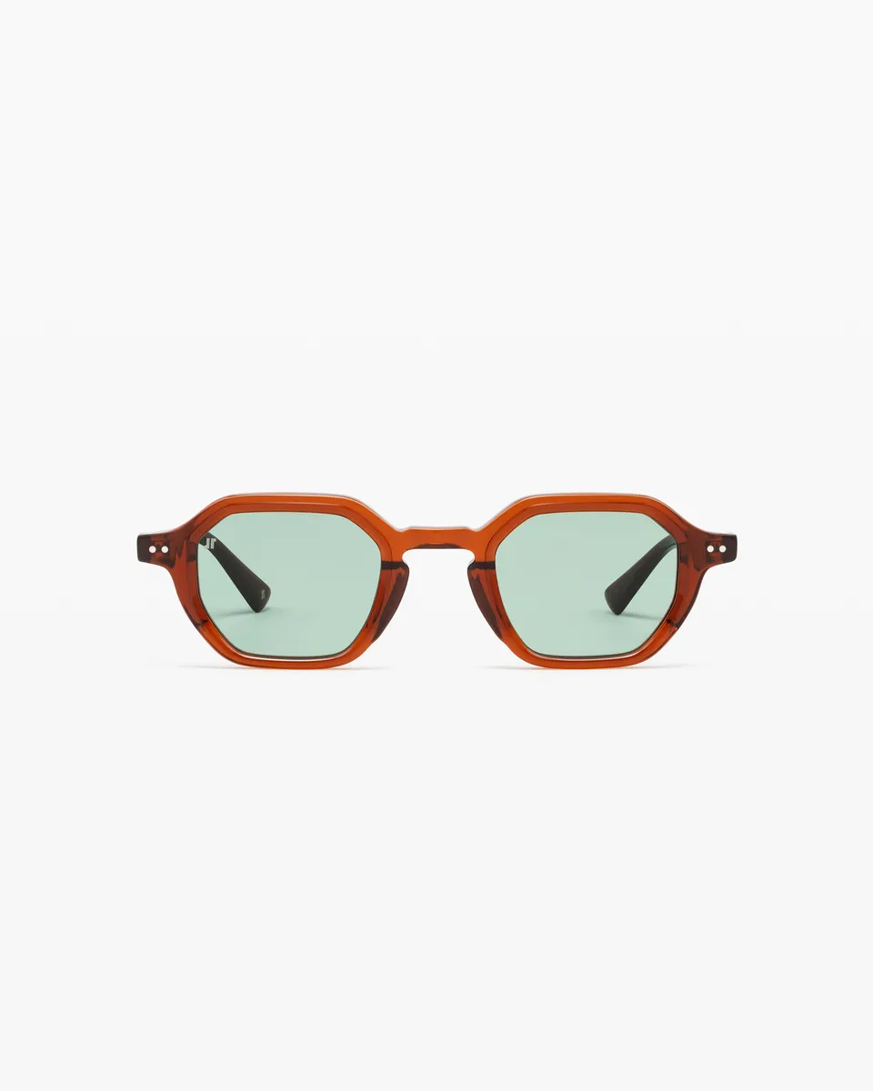 jimmy-fairly-la-pepper-lunettes-de-soleil-homme-hexagonales-marron-verres-color- image 1