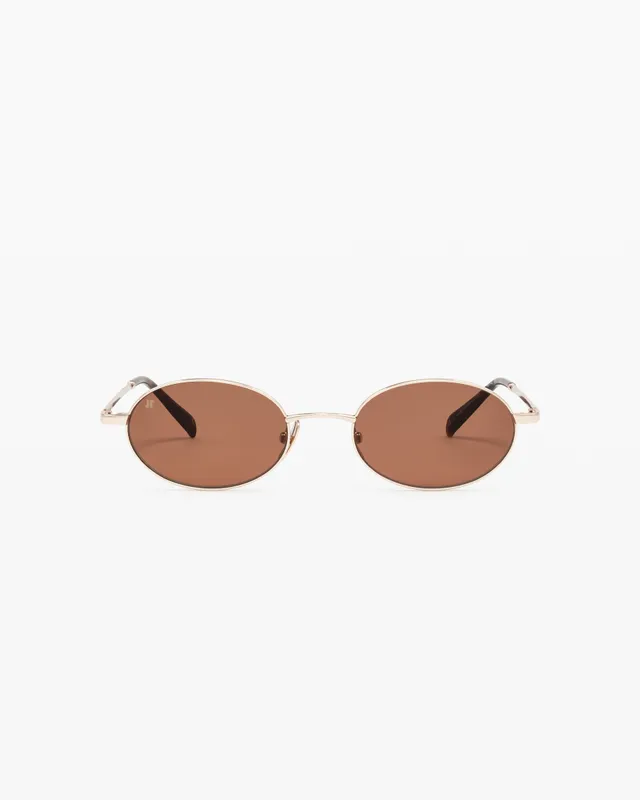 jimmy-fairly-la-elvie-lunettes-de-soleil-ovales-en-acier-inoxydable-dor-cat-gori image 1