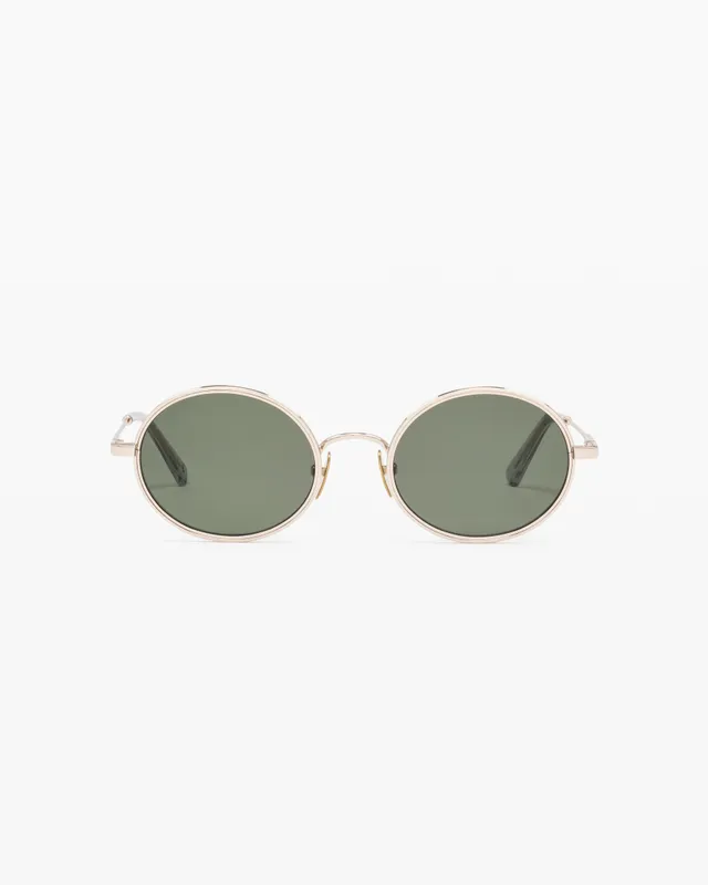 jimmy-fairly-la-golden-lunettes-de-soleil-rondes-dor-es-en-acier-inoxydable-verr image 1