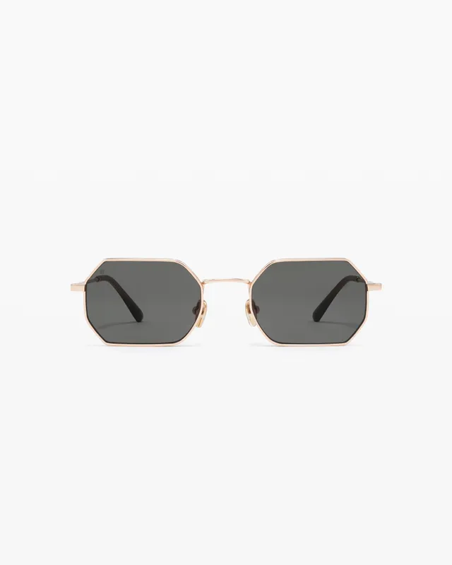 jimmy-fairly-la-hike-lunettes-de-soleil-hexagonales-femme-monture-m-tal-dor-e-ta image 1