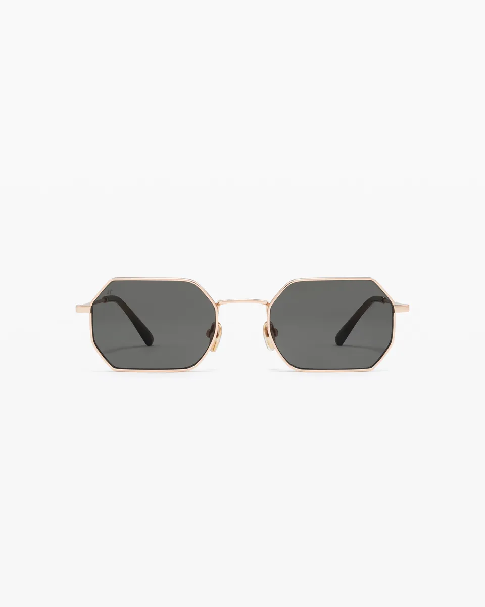 jimmy-fairly-la-hike-lunettes-de-soleil-hexagonales-femme-monture-m-tal-dor-e-ta image 1