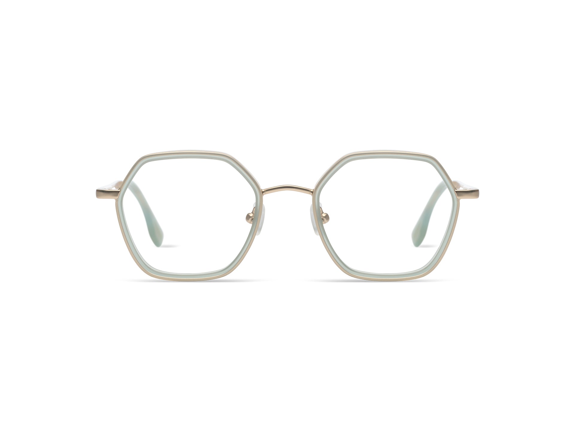 komono-nora-slims-pistachio-white-gold-matte-lunettes-de-vue-fines image 1