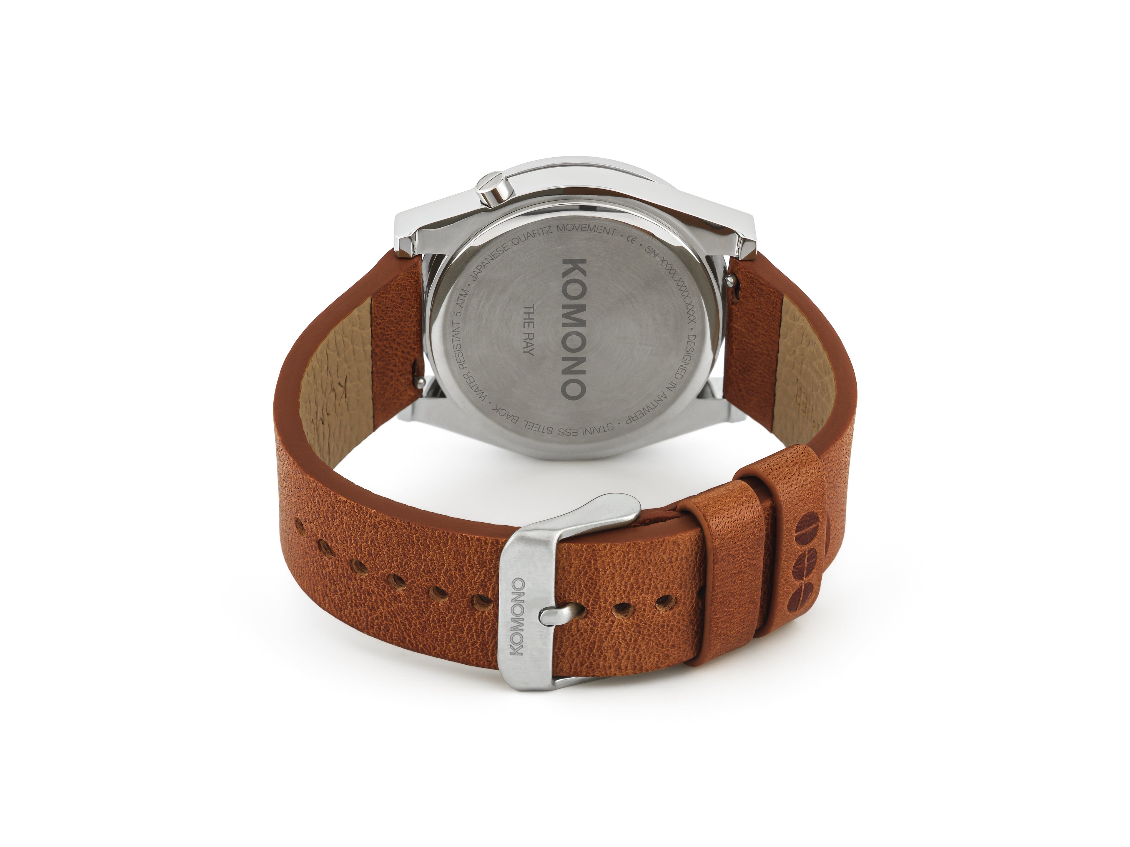 komono-ray-legacy-leather-cognac-montre-de-plong-e-r-interpr-t-e-bracelet-cuir-c image 3