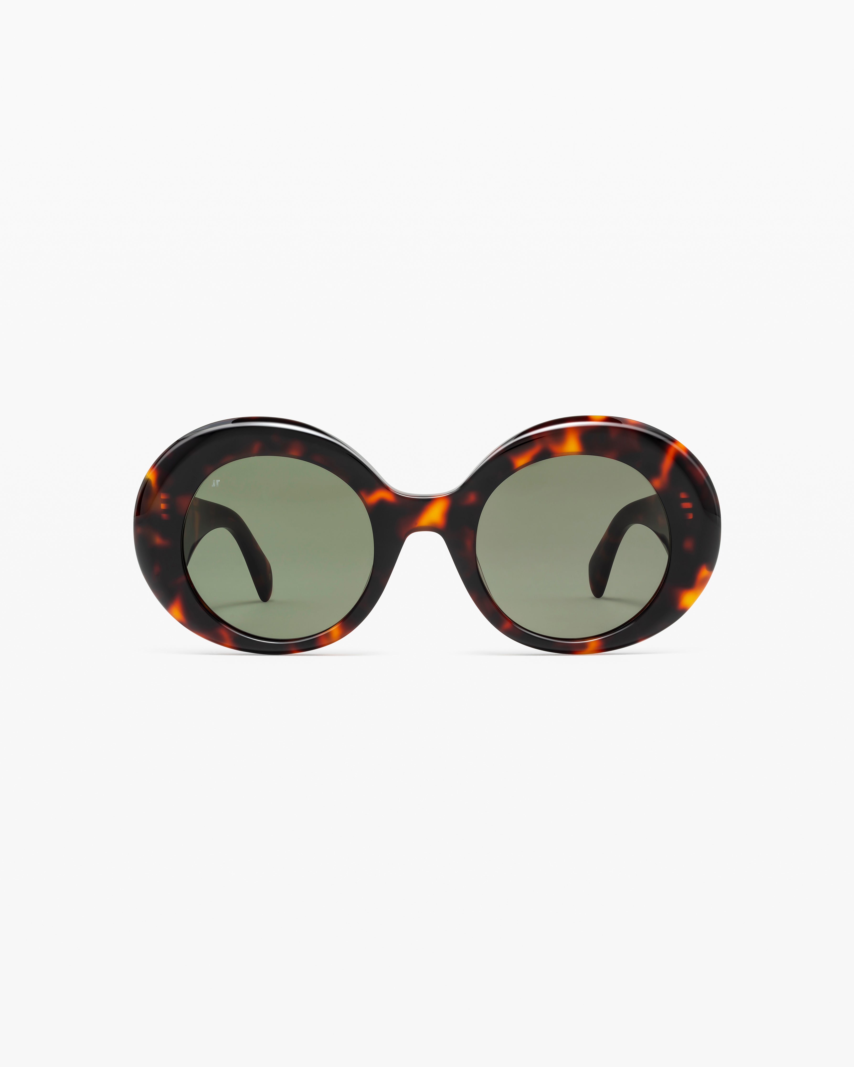 jimmy-fairly-la-bora-lunettes-de-soleil-rondes-oversize-caille-fonc-e-femme image 1