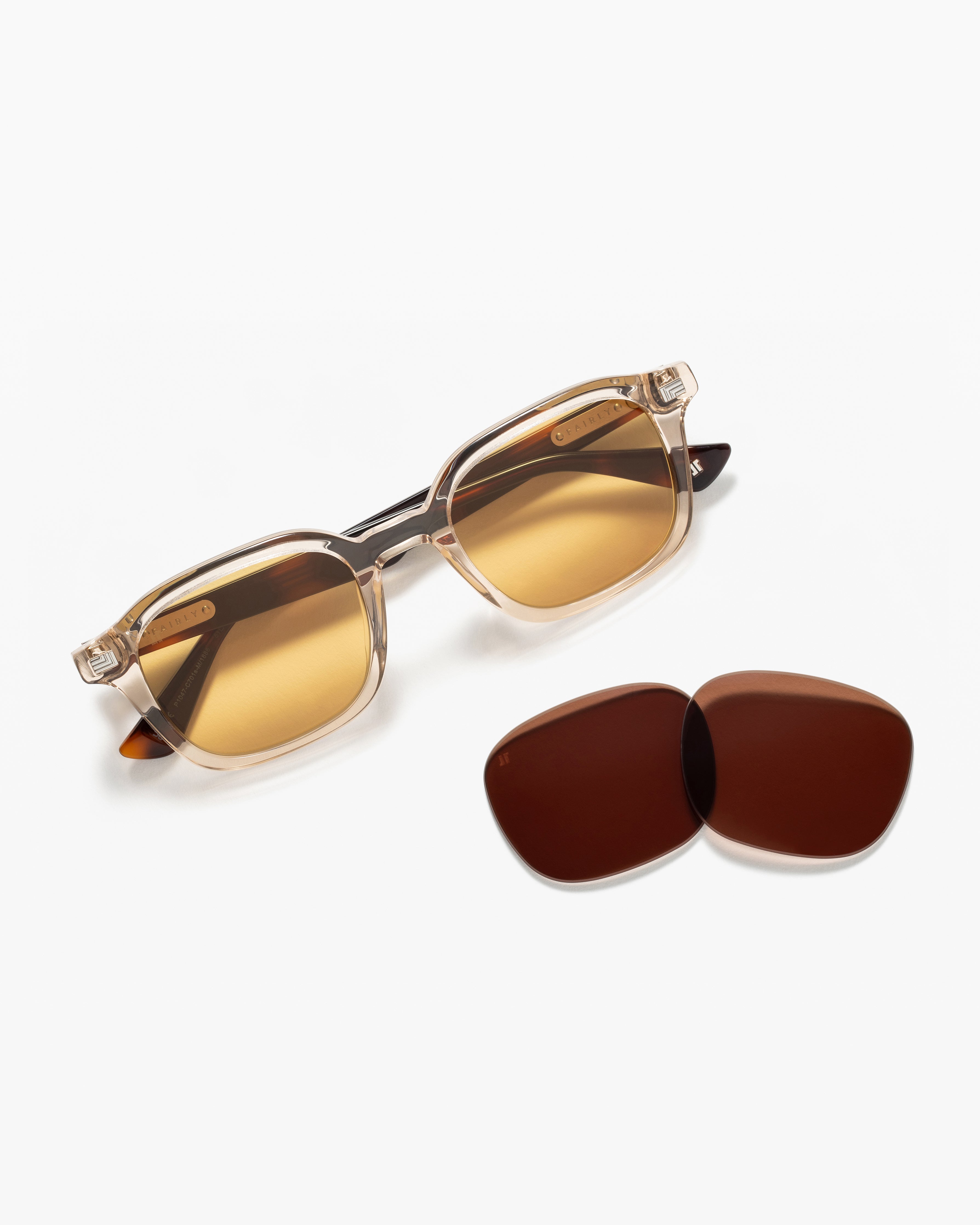 jimmy-fairly-la-laurel-lunettes-de-soleil-carr-es-cr-me-homme image 3
