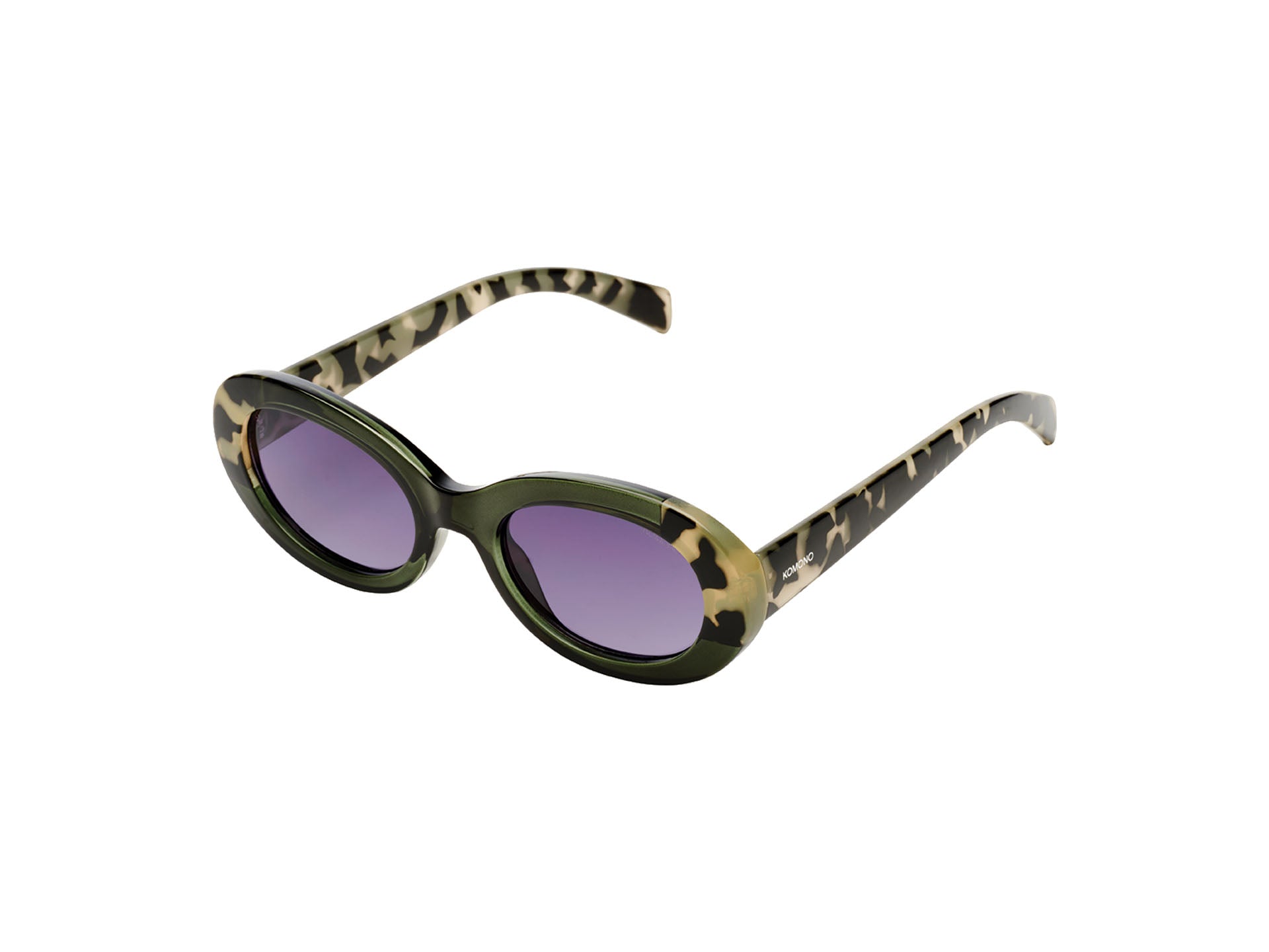 komono-luna-emerald-bobcat-lunettes-de-soleil-rondes-ac-tate-recycl-unisexe-gran image 3