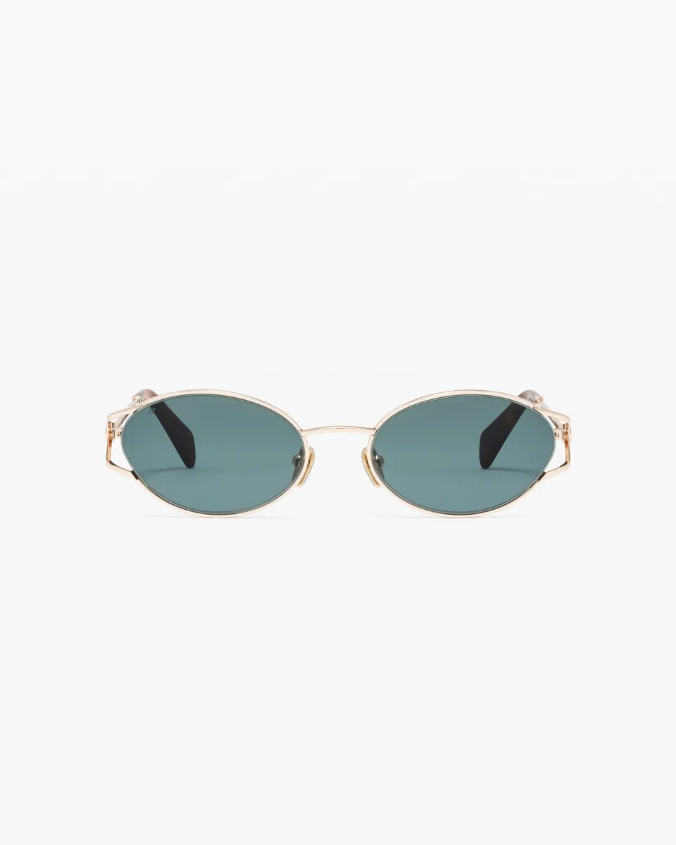 jimmy-fairly-la-zelie-lunettes-de-soleil-ovales-m-tal-dor-taille-medium image 1