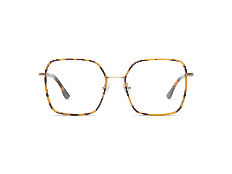 komono-audrey-topaz-white-gold-lunettes-de-vue-acier-inoxydable image 1