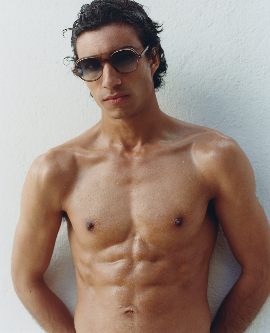 jimmy-fairly-la-lars-lunettes-de-soleil-homme-aviateur-en-ac-tate-marron-verres- image 5