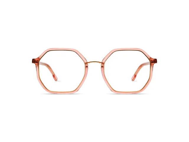 lunettes-de-vue-komono-idris-punch-rose-gold-matte-octogonales-medium image 1