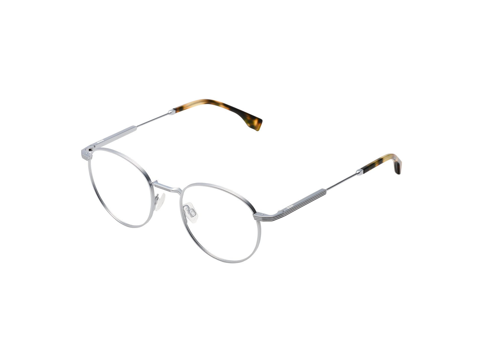 komono-rio-silver-matte-lunettes-de-vue-panto-en-titane-mat-design-classique-con image 2