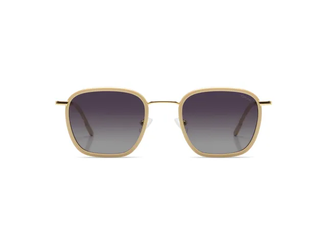 komono-adam-marshmallow-gold-lunettes-de-soleil-carr-es-polaris-es image 1