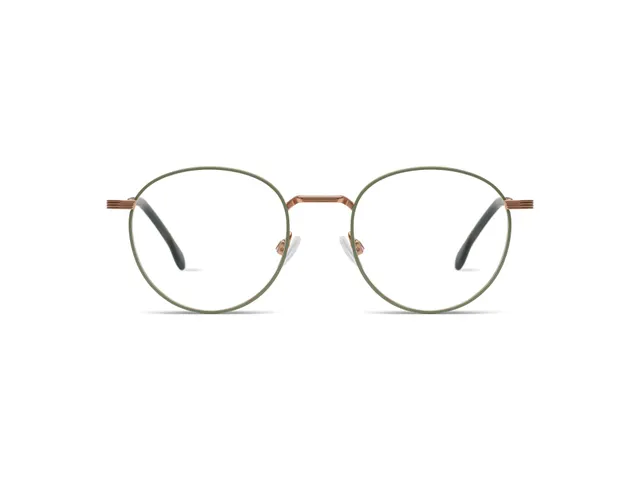 komono-rio-rose-gold-sage-lunettes-de-vue-panto-en-titane image 1