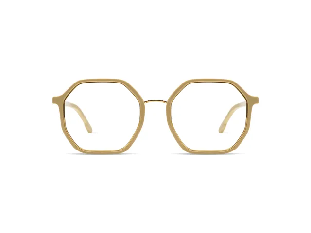komono-idris-marshmallow-gold-lunettes-octogonales-femme image 1