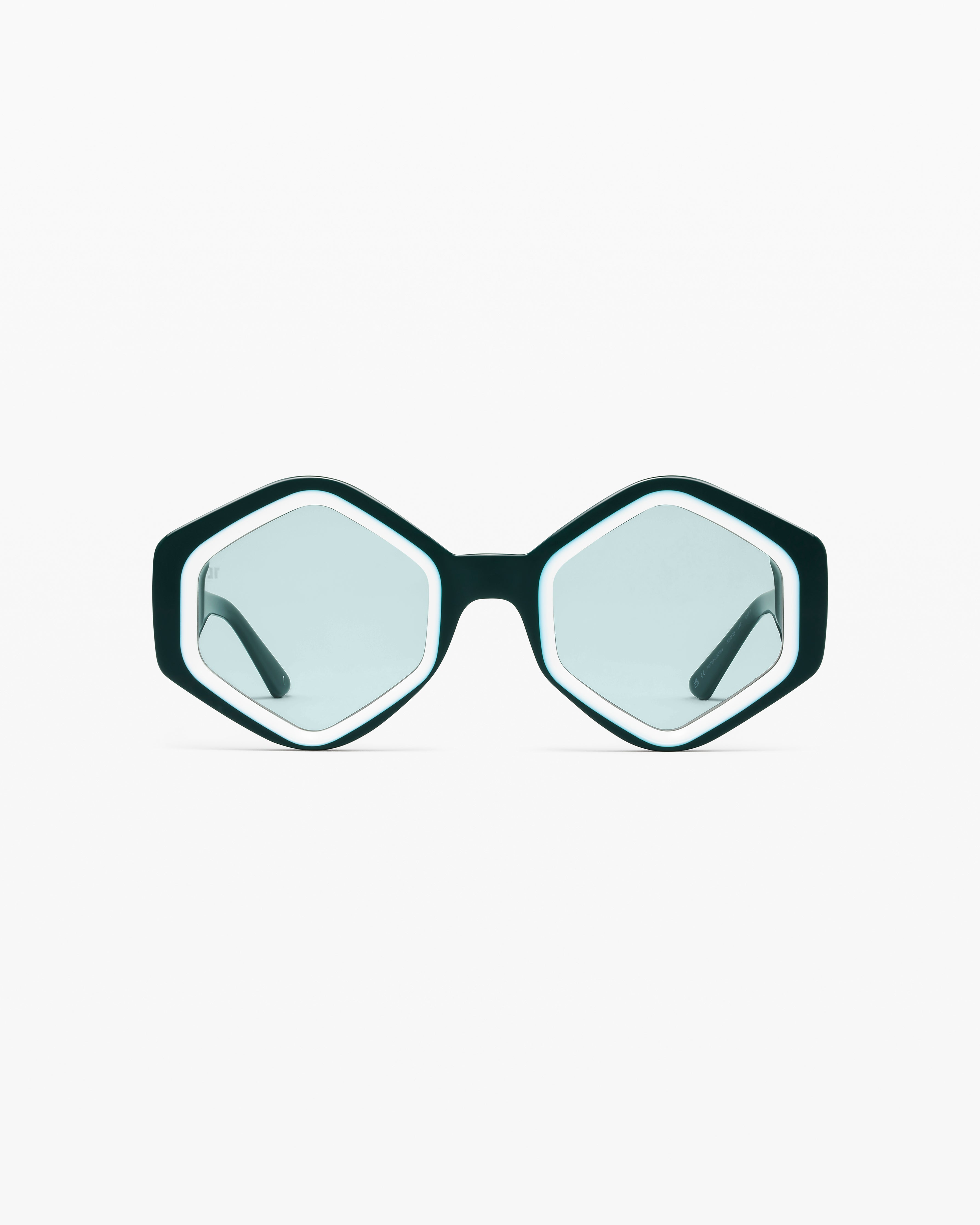 jimmy-fairly-studio-13-lunettes-de-soleil-hexagonales-femme-monture-ac-tate-vert image 1