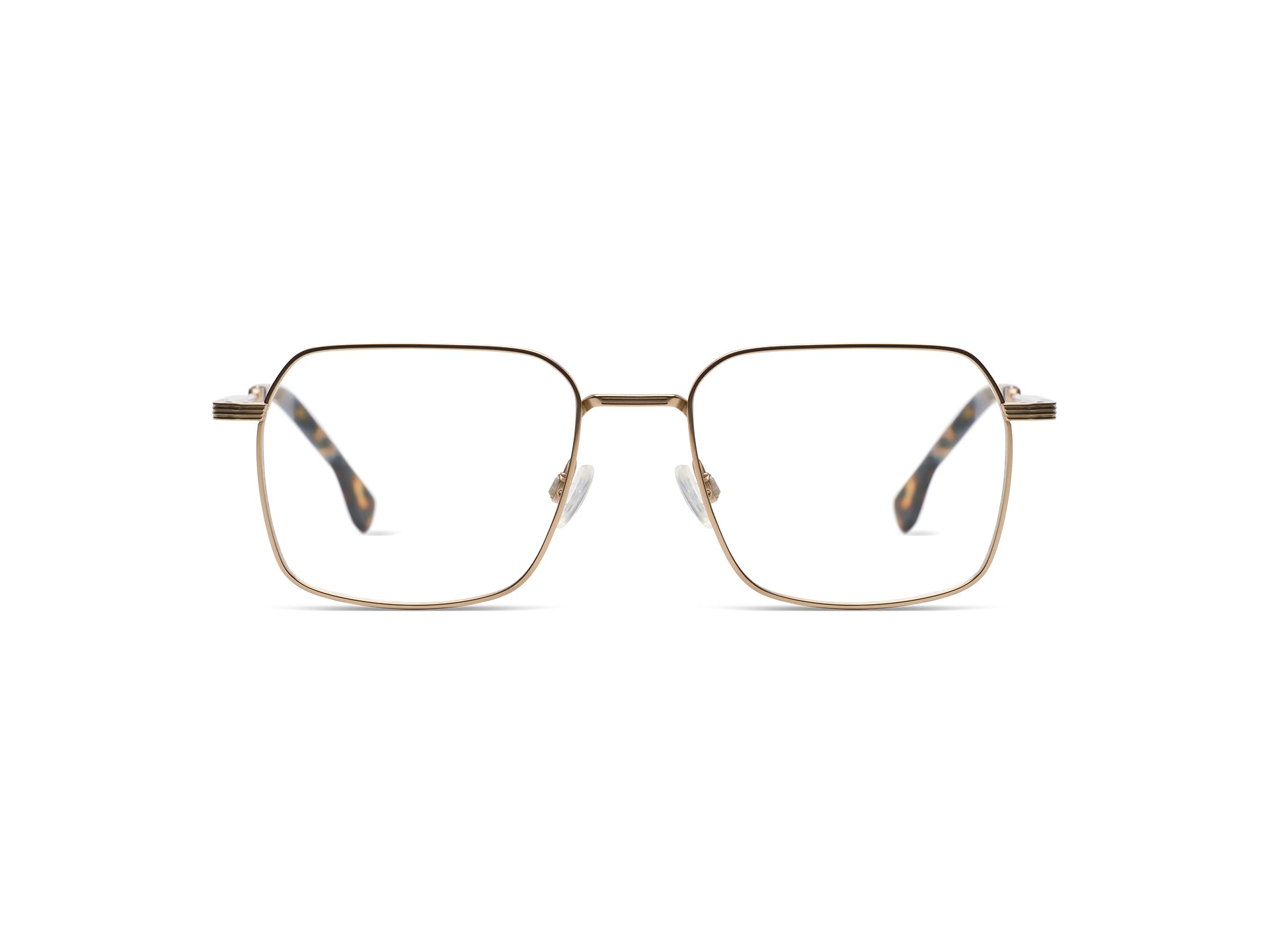 komono-rami-white-gold-matte-lunettes-de-vue-rectangulaires-en-titane-japonais image 1