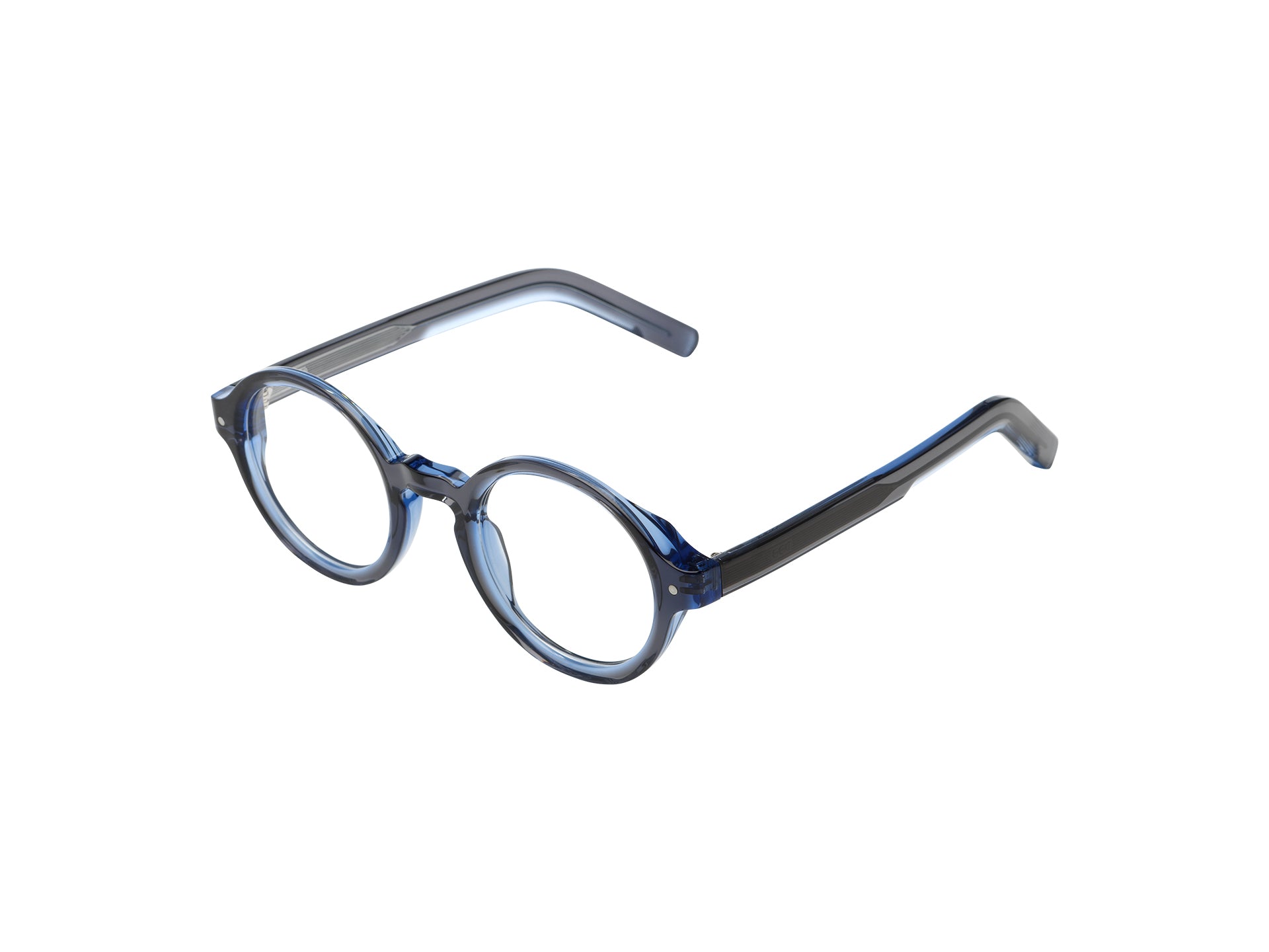 komono-quinn-blue-ruby-lunettes-de-vue-rondes-bleues image 2