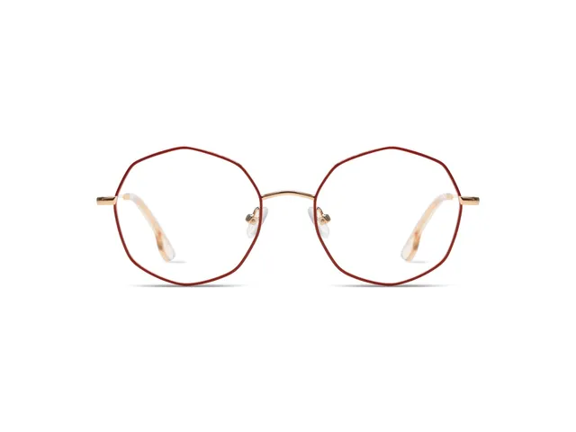 komono-sofia-slims-brick-rose-gold-lunettes-optiques-octogonales-inox image 1