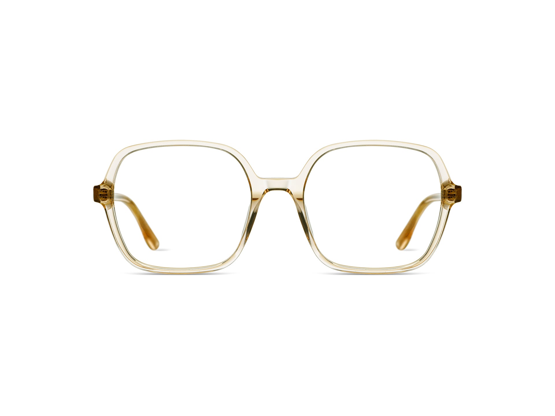 komono-petra-champagne-lunettes-de-vue-carr-es-oversize-en-ac-tate-cologique image 1