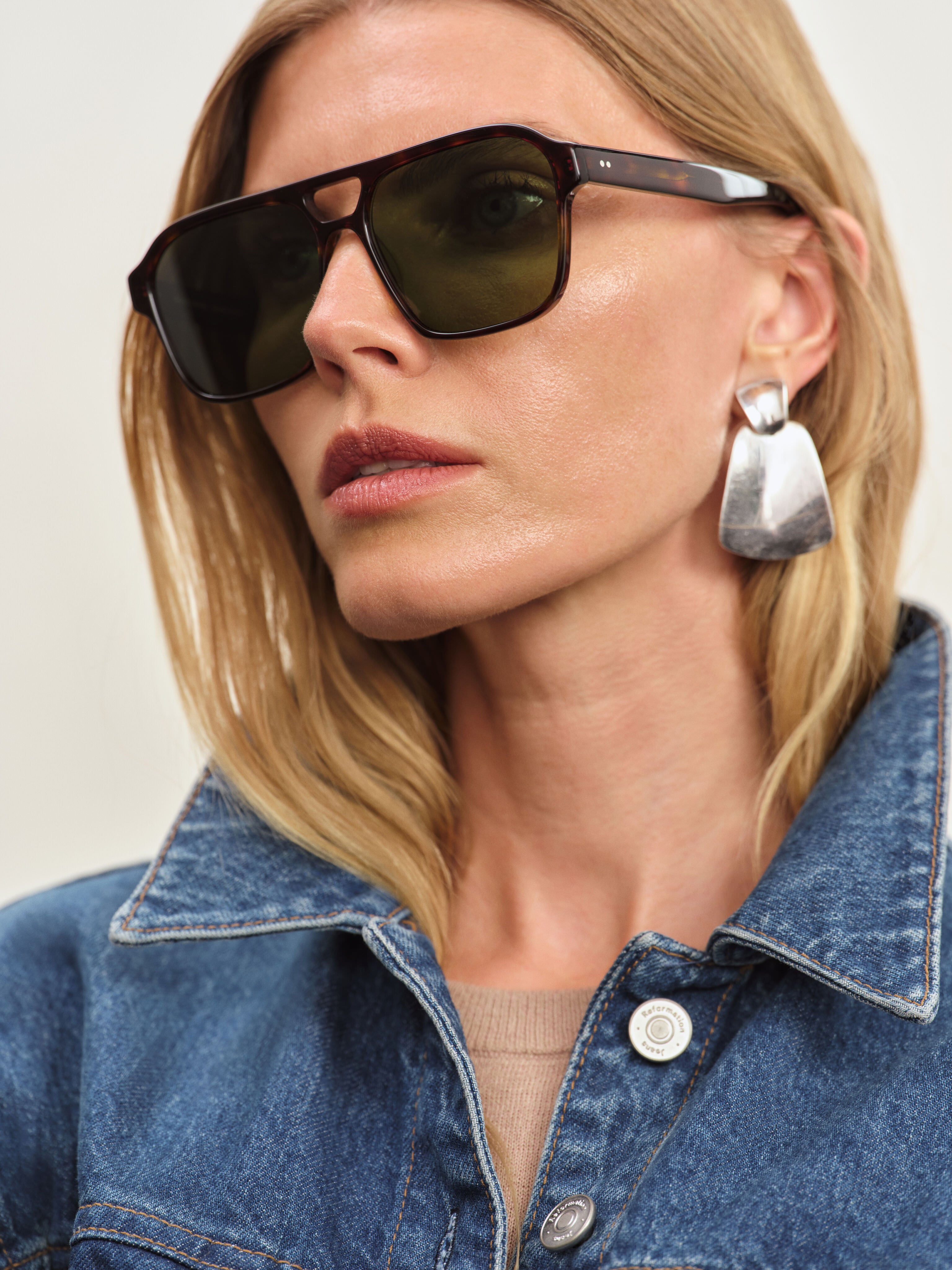 jimmy-fairly-la-brune-reformation-lunettes-de-soleil-aviateur-oversize-dark-tort image 2