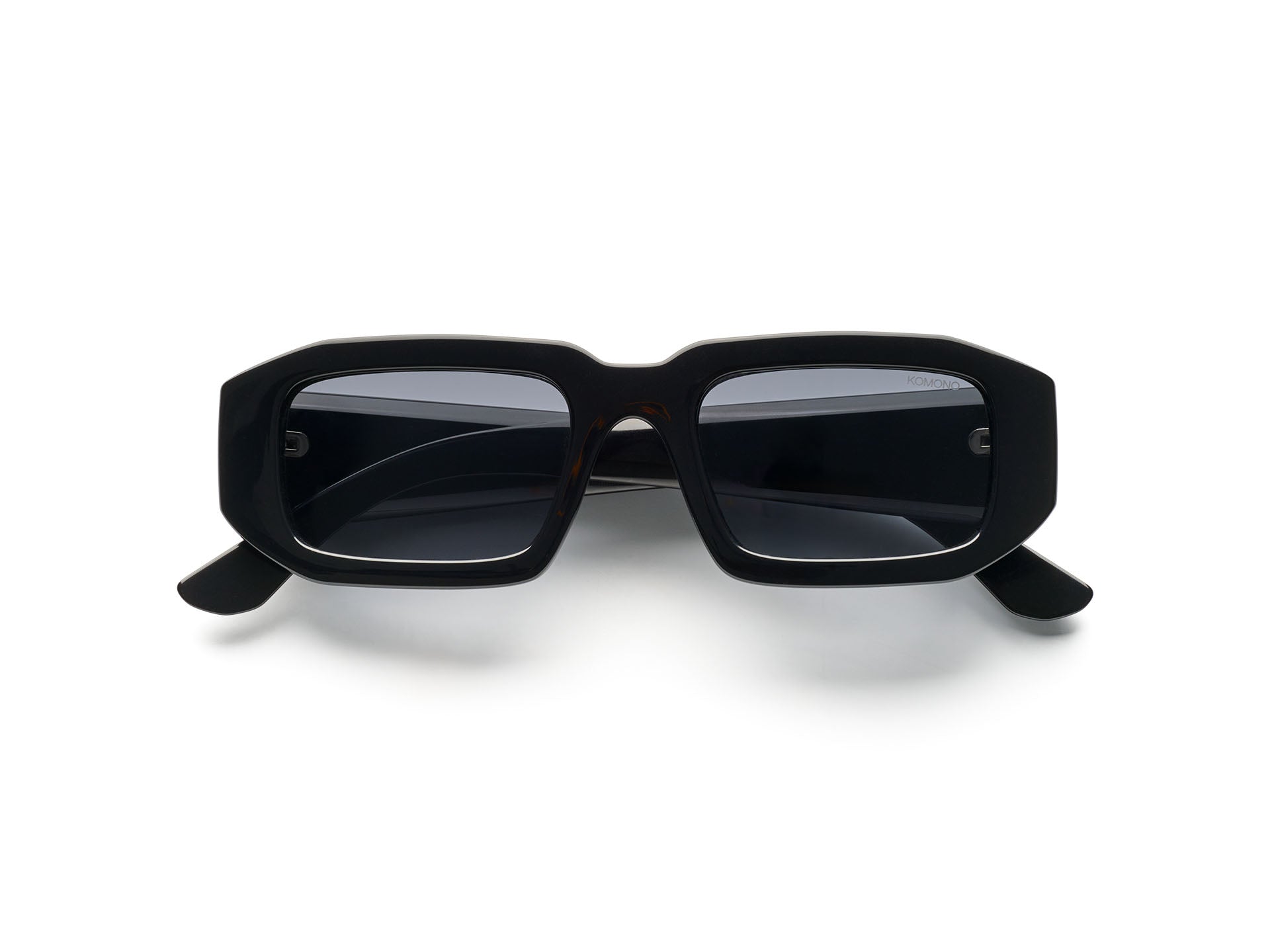 komono-blaze-black-lunettes-de-soleil-rectangulaires-large-unisexe image 1