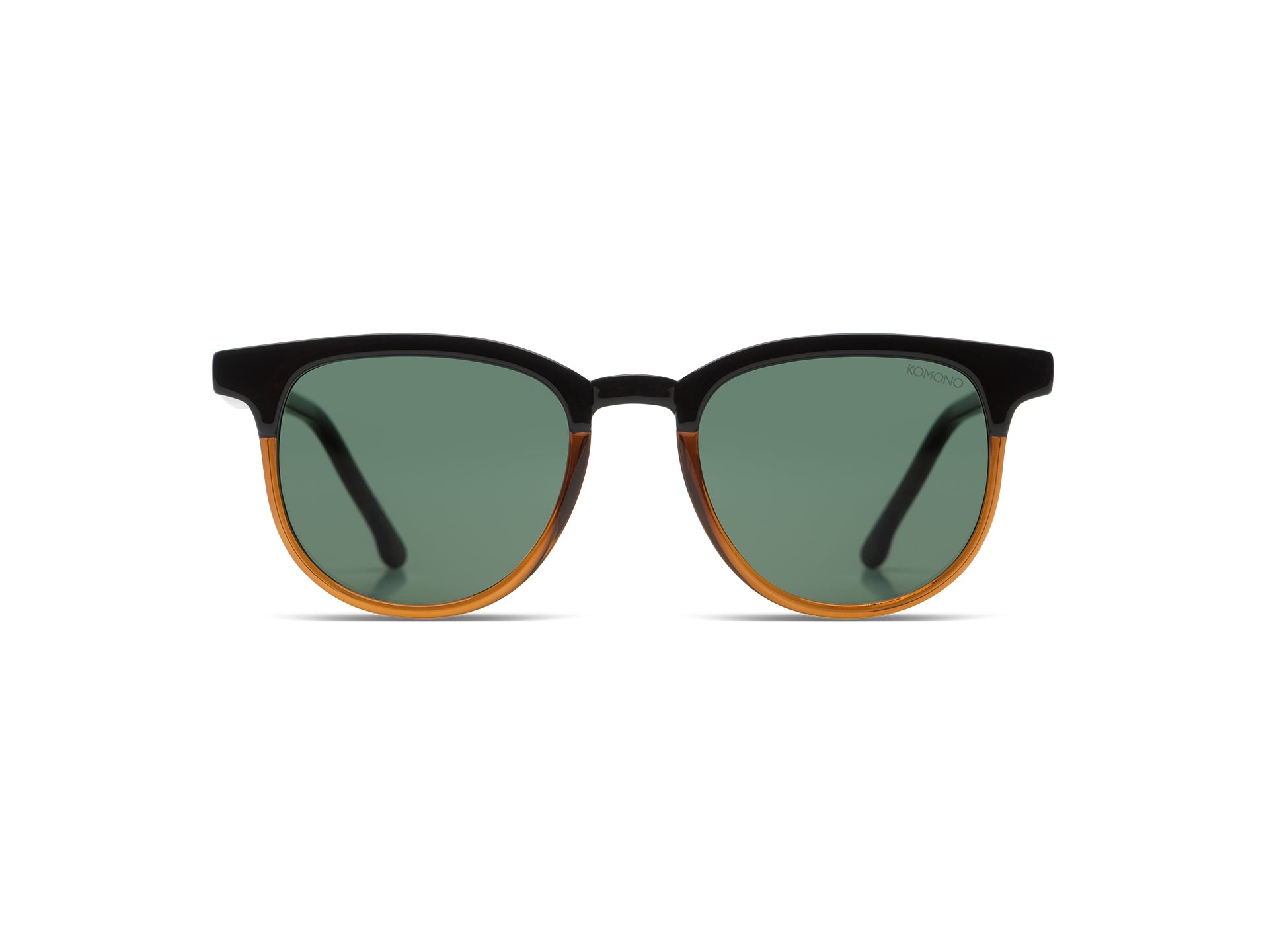 komono-francis-jr-bronze-black-lunettes-junior-carr-es-en-bio-nylon image 2