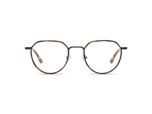 komono-edwin-green-camo-havana-lunettes-de-vue-acier-inoxydable image 1
