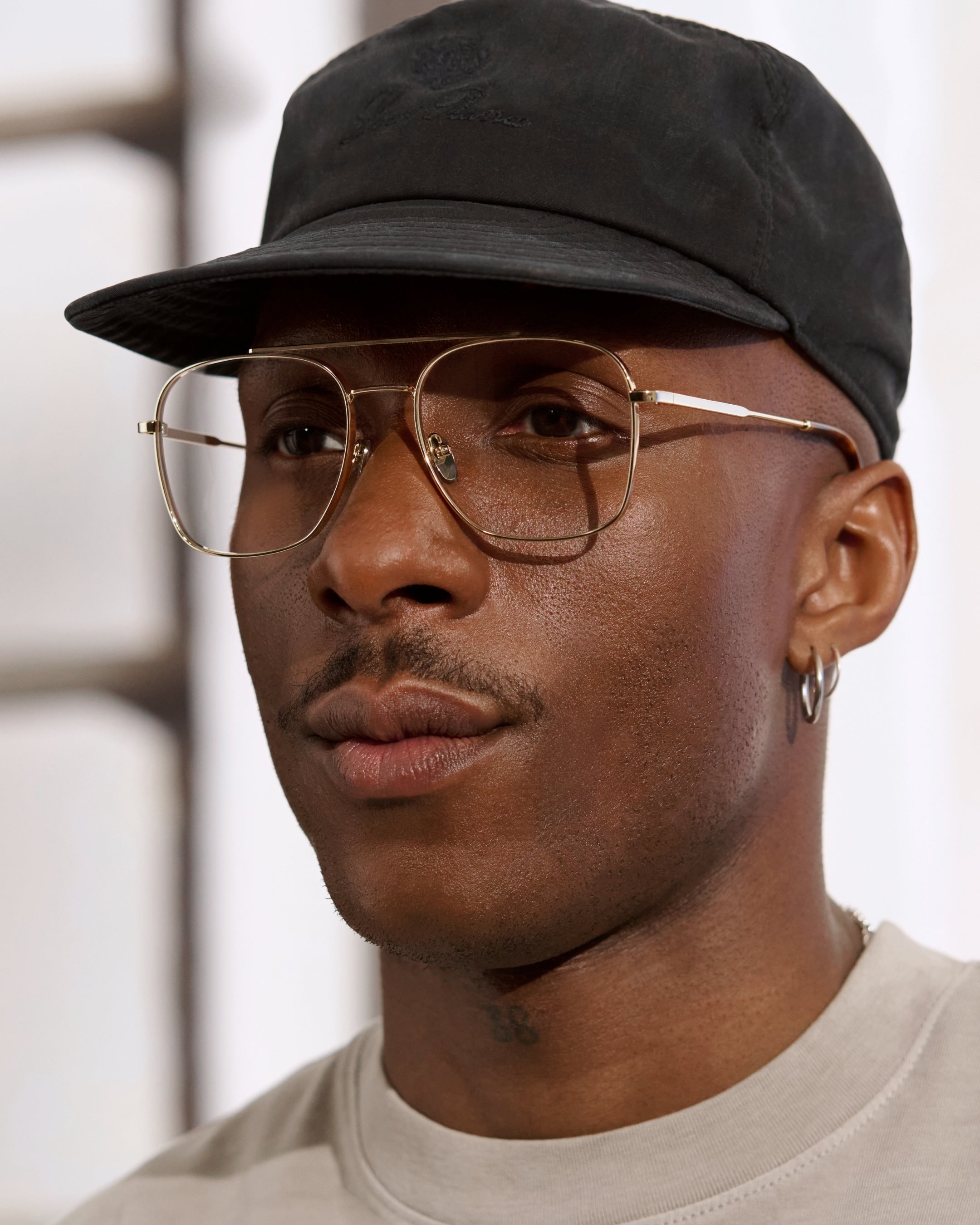 jimmy-fairly-la-lizzie-lunettes-de-vue-aviateur-mixte-acier-inoxydable-dor image 4