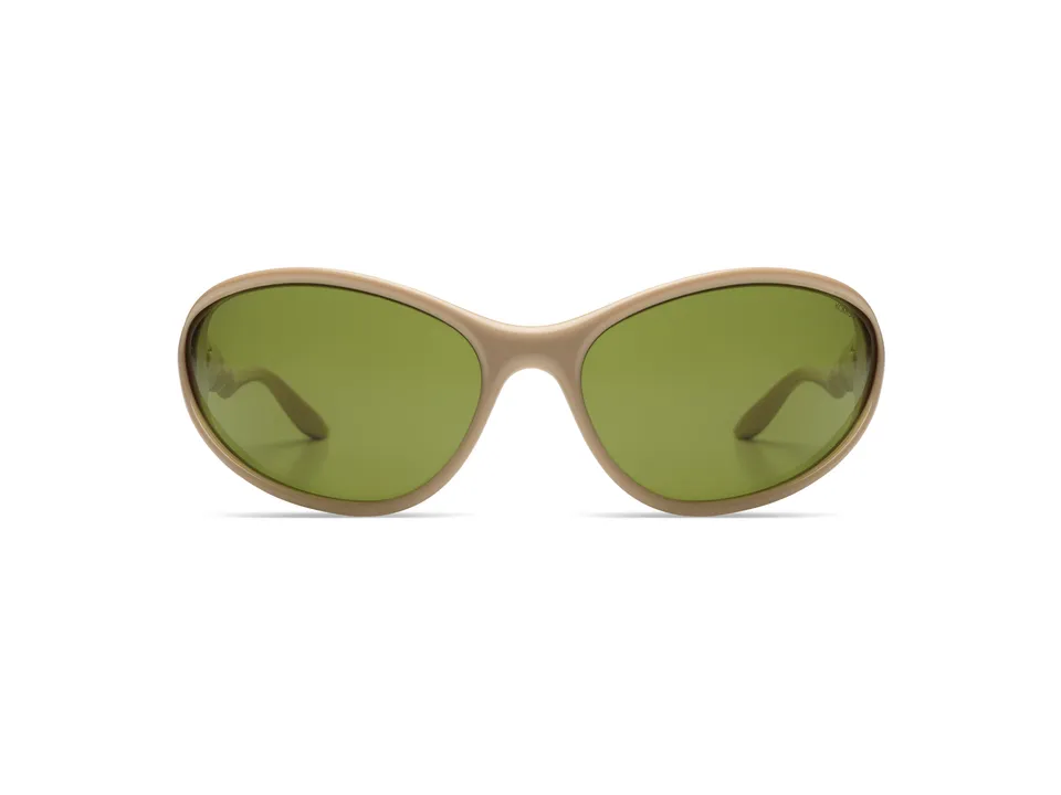 komono-the-glitch-almond-kaki-lunettes-de-soleil-en-bioplastique-verres-color-s- image 1
