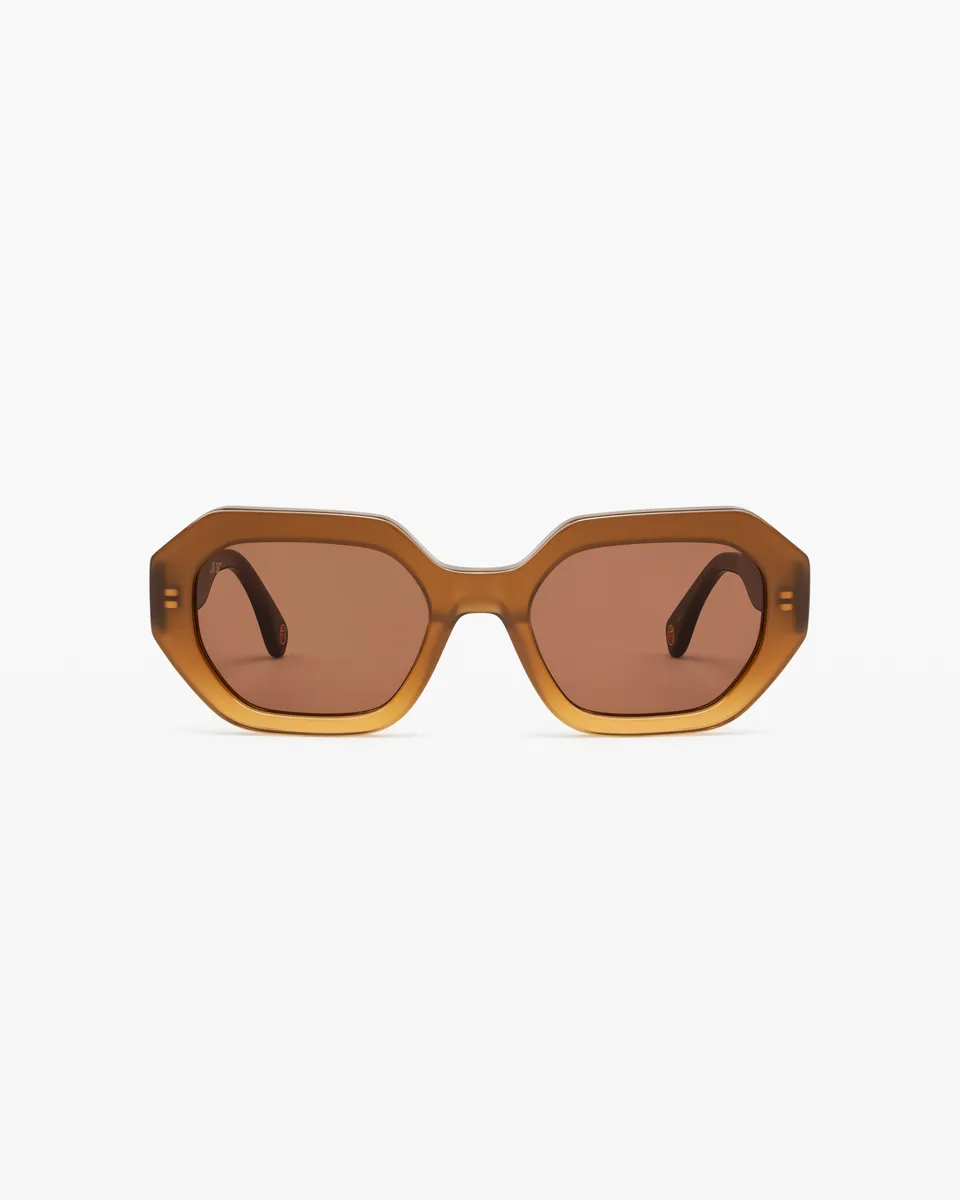 jimmy-fairly-la-portofino-lunettes-de-soleil-hexagonales-femme-marron-en-ac-tate image 1